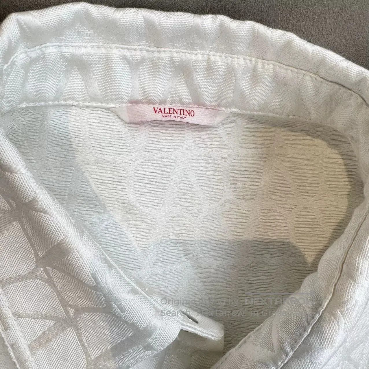 Valentino Valentino White Logo Shirt Jacket. Size US XL / EU 56 / 4 - 6 Thumbnail