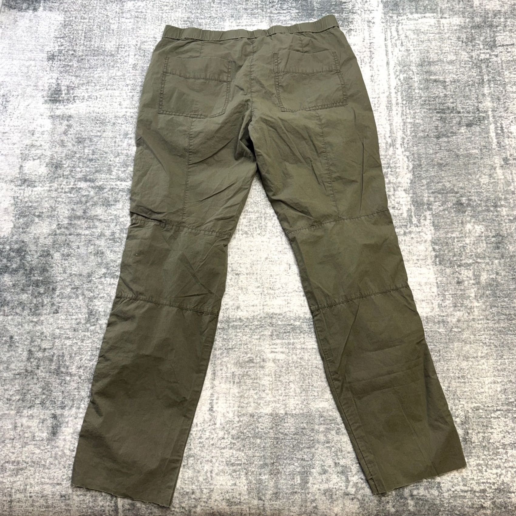 J.Crew J.CREW Pants Womens 4 Dark Olive City Drawstring Lightweight Fatigue Utility Y2K Chino Straight Pockets Flexible Regular Fall Spring Summer Womens Size 27" / US 4 / IT 40 - 5 Thumbnail