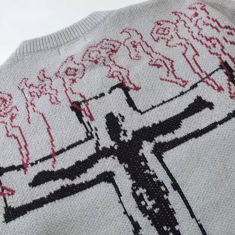 Japanese Brand × Vintage men's gothic-inspired print sweater Size US L / EU 52-54 / 3 - 2 Thumbnail