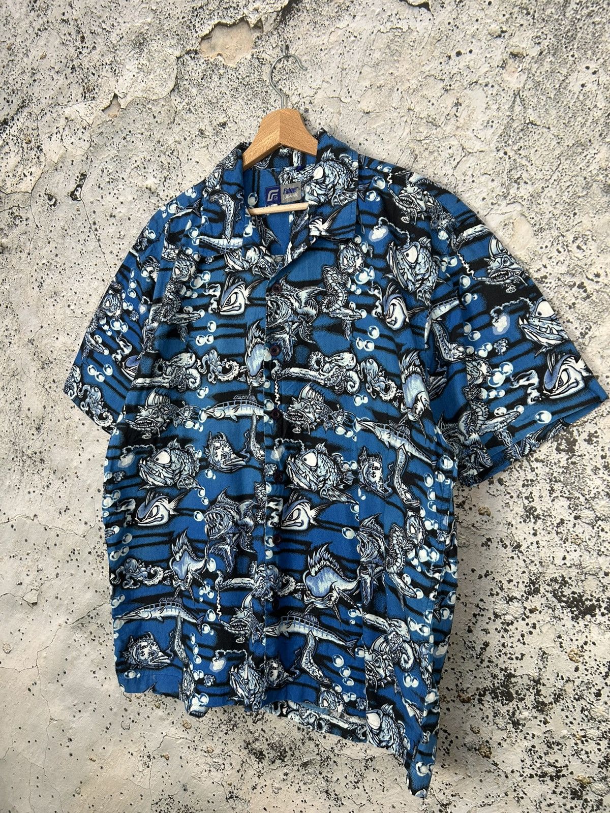 Vintage Vintage Fish Rap Baggy Shirt Y2K Hip Hop Skate Streetwear Size US L / EU 52-54 / 3 - 2 Thumbnail