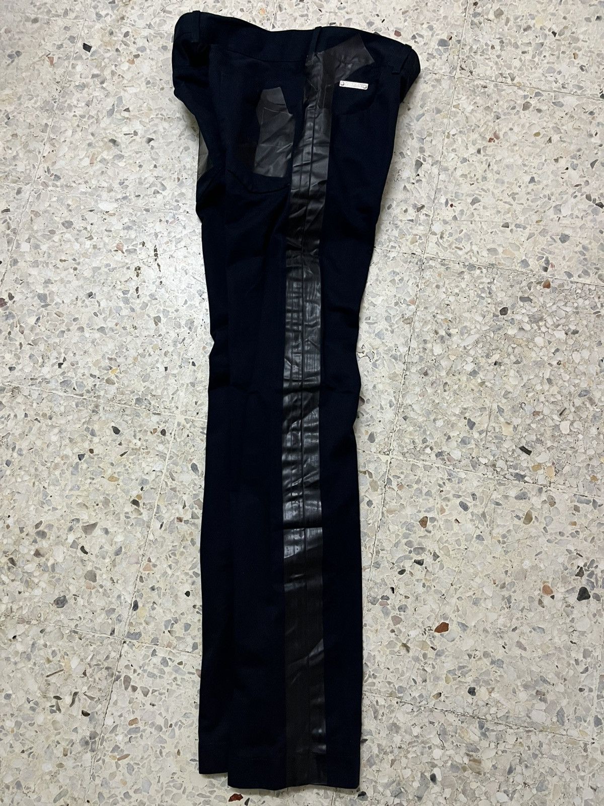 Dolce & Gabbana D&G 14 Gold Black with PVC Side Stripe Pants – Rare Italian Size US 32 / EU 48 - 2 Thumbnail