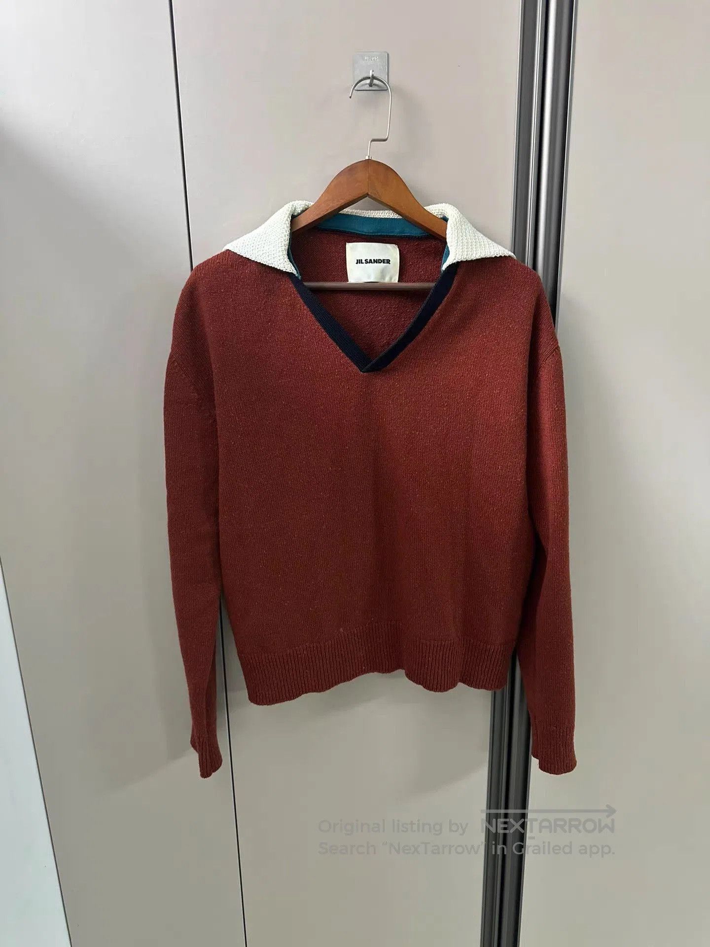 Jil Sander Red V. Size US M / EU 48-50 / 2 - 1 Thumbnail