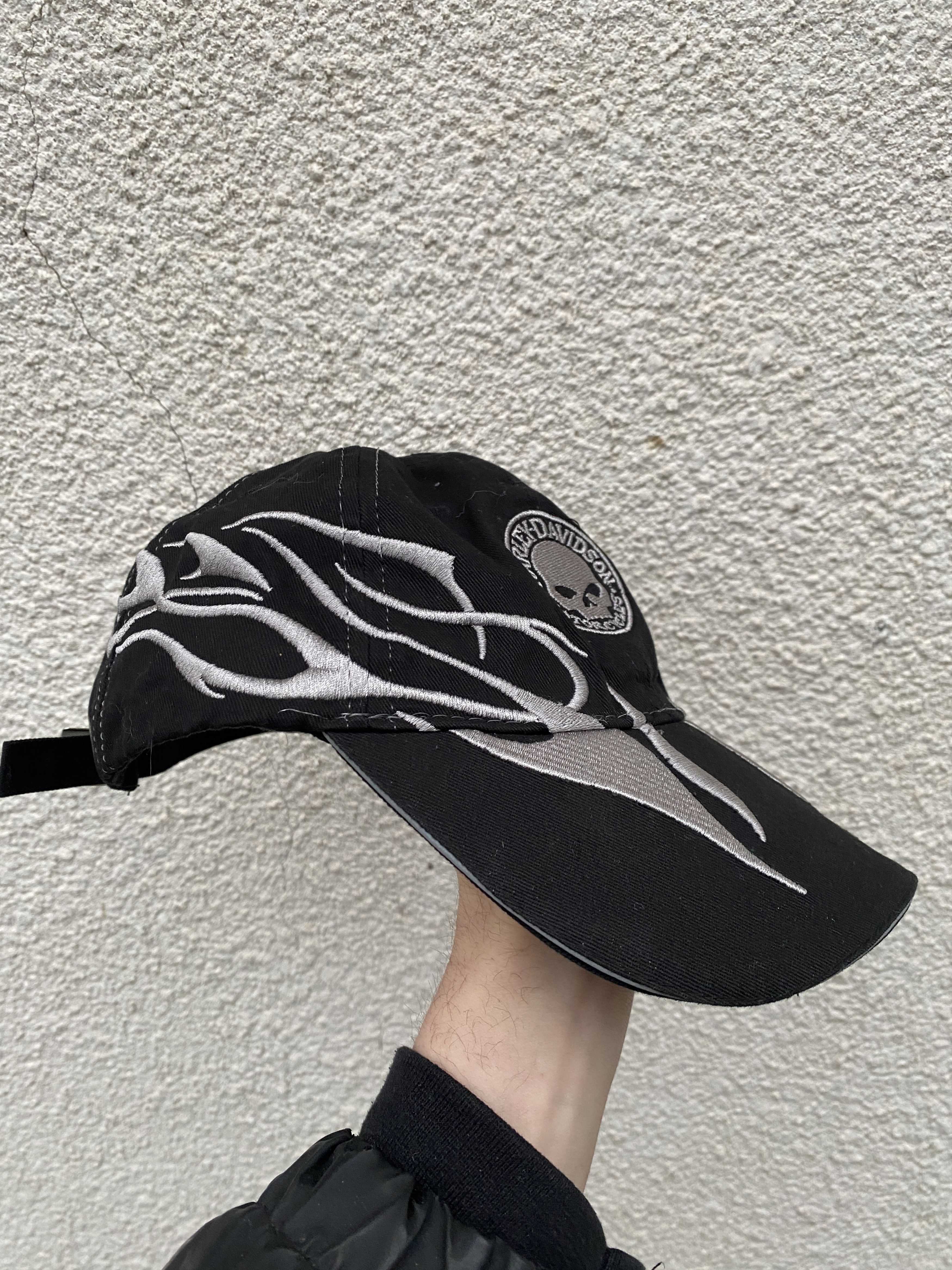 Harley Davidson × Vintage ULTRA RARE HARLEY DAVIDSON GRAIL SKULL CAP Size ONE SIZE - 3 Thumbnail