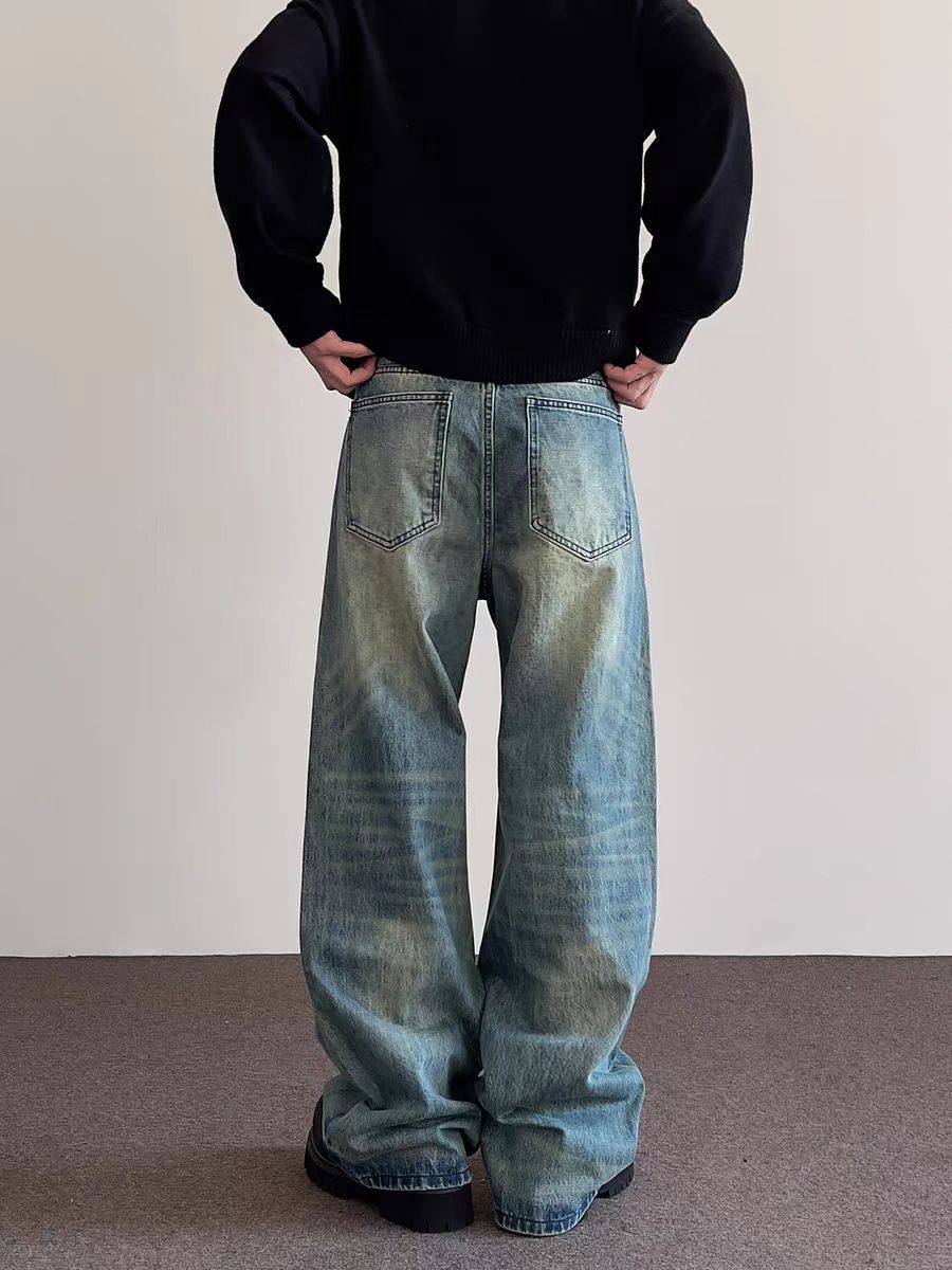 Japanese Brand × Jean High street washed straight micro flare straight leg jeans Size US 30 / EU 46 - 2 Thumbnail
