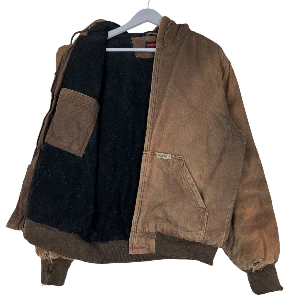 Wolverine 🔥 WOLVERINE DUCK CANVAS DYED DESTROY DISTRESS BOMBER JACKET Size US M / EU 48-50 / 2 - 10 Thumbnail