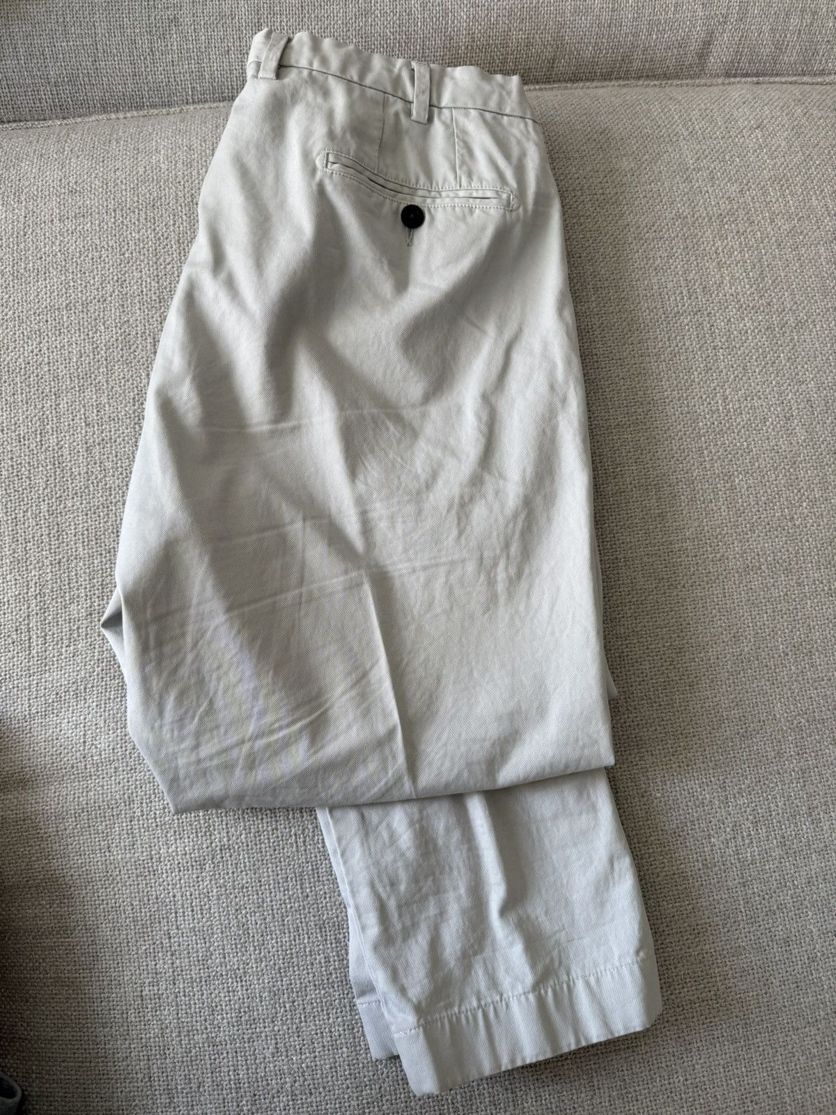 Sid Mashburn Sid Mashburn Chino Trouser — White/Cream | Size 35 Size US 35 - 5 Thumbnail