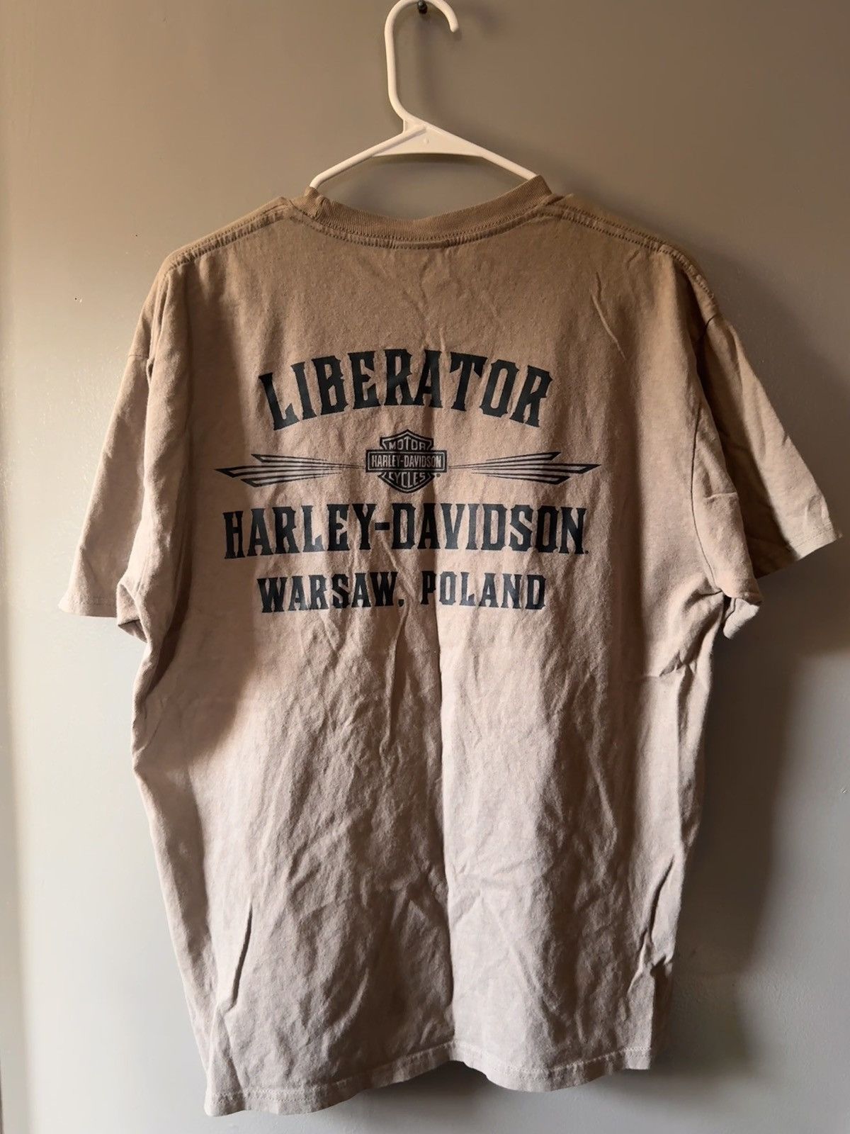 Harley Davidson Harley Davidson Liberator Warsaw, Poland Grey Vintage Tee Size US L / EU 52-54 / 3 - 4 Thumbnail