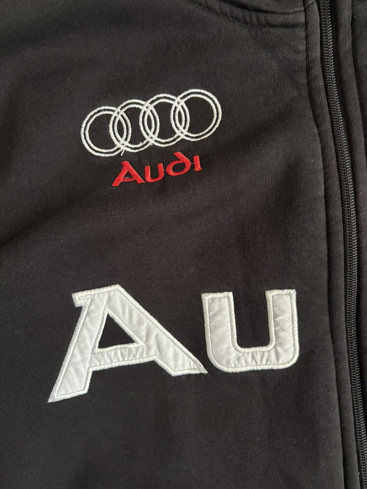 Audi × Vintage Vintage Distressed Audi Racing Zip Up Sweatshirt Zipper Size US S / EU 44-46 / 1 - 3 Thumbnail