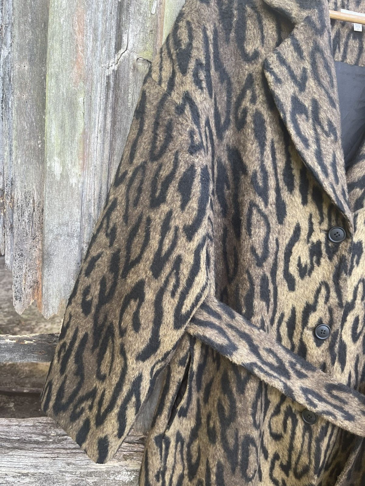 Japanese Brand MOUSSY Leopard Faux Fur Robe Coat – Tokyo Streetwear Luxe Size US M / EU 48-50 / 2 - 5 Thumbnail