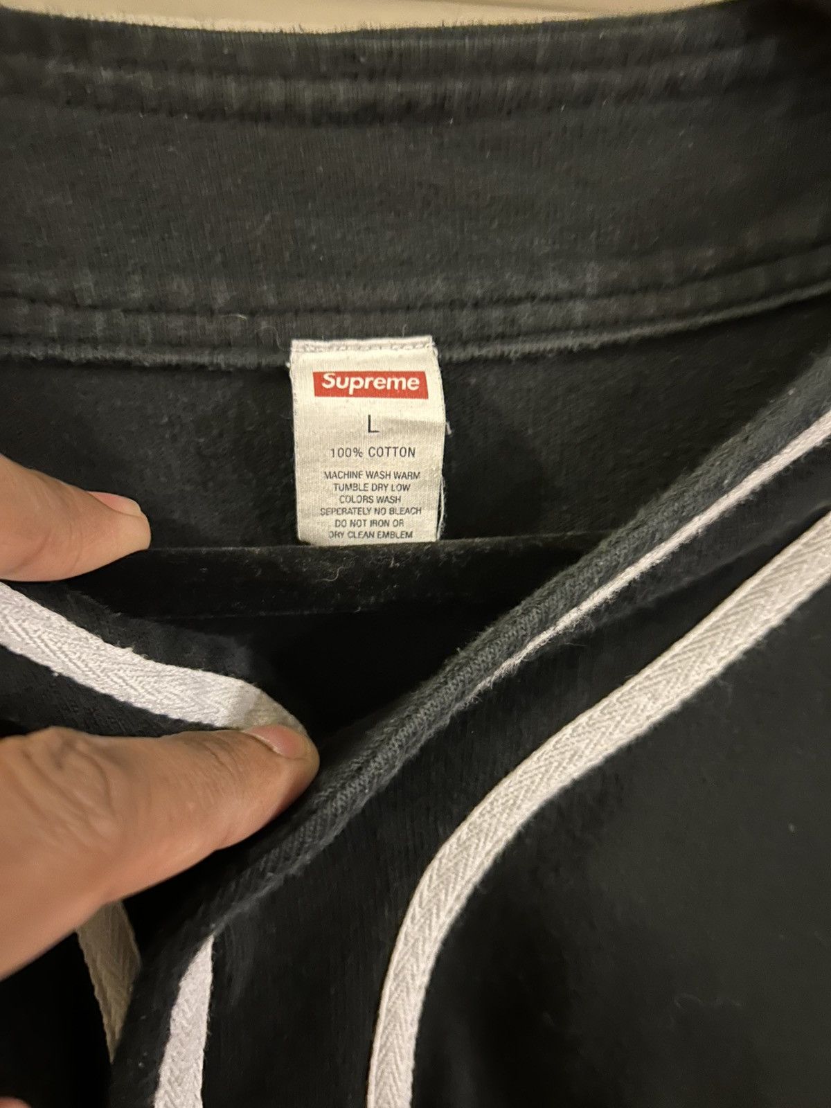 Supreme Supreme Color Blocked Baseball Top Size US L / EU 52-54 / 3 - 3 Thumbnail