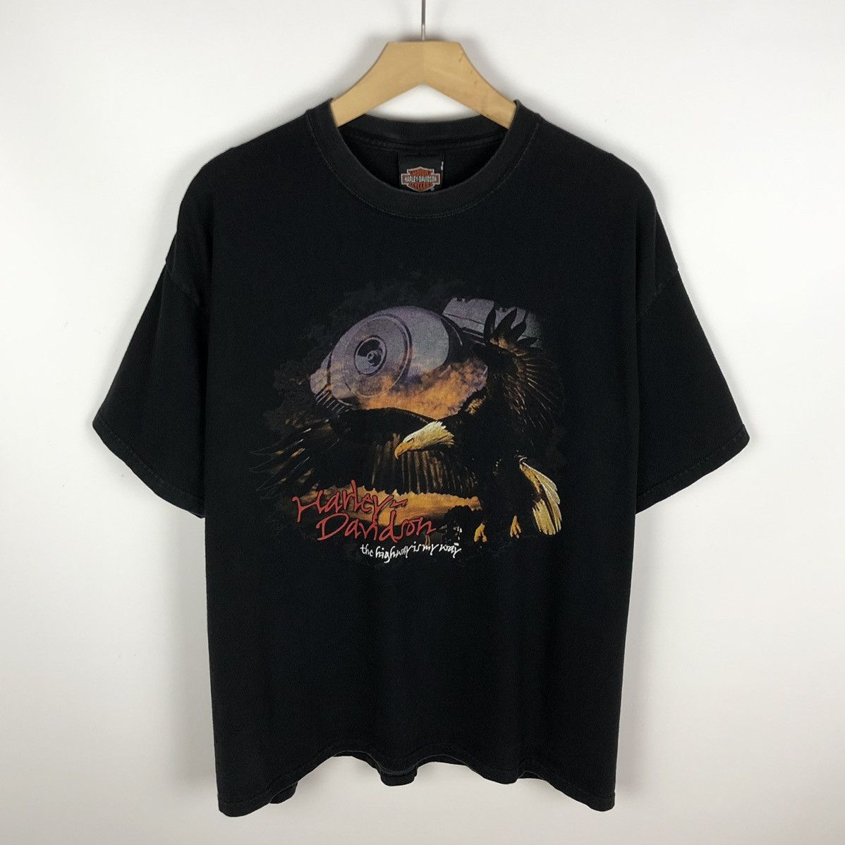 Harley Davidson Vintage Harley Davidson Wisconsin Eagle tee 2001 Size US XL / EU 56 / 4 - 1 Thumbnail