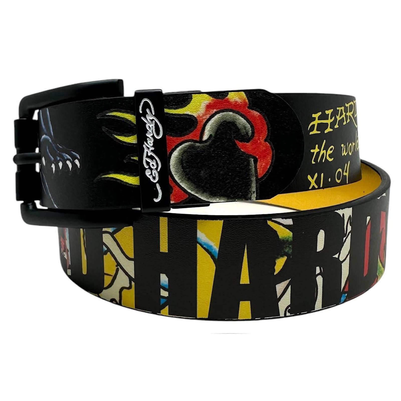 Ed Hardy Ed Hardy Men's For The World Reversible Belt Size 40 - 1 Thumbnail
