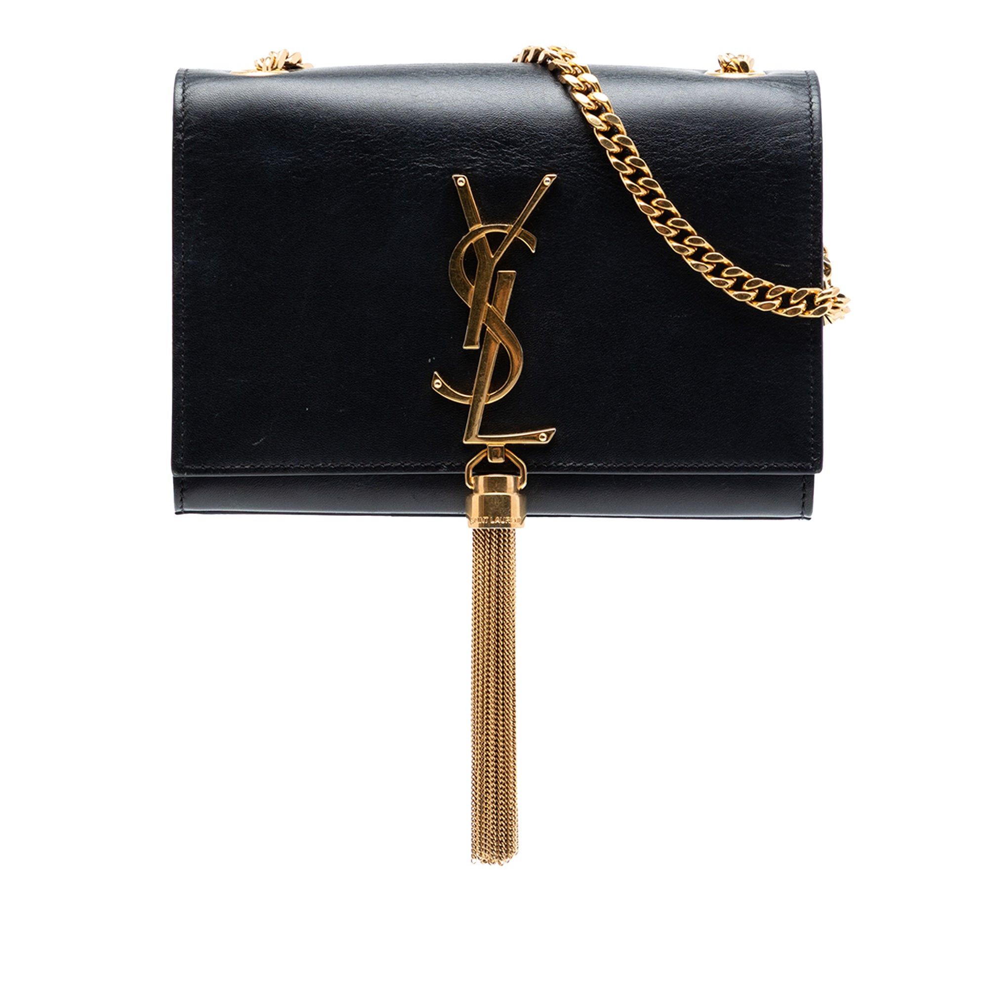 Saint Laurent Paris Small Smooth Calfskin Monogram Kate Tassel Crossbody Size ONE SIZE - 1 Thumbnail