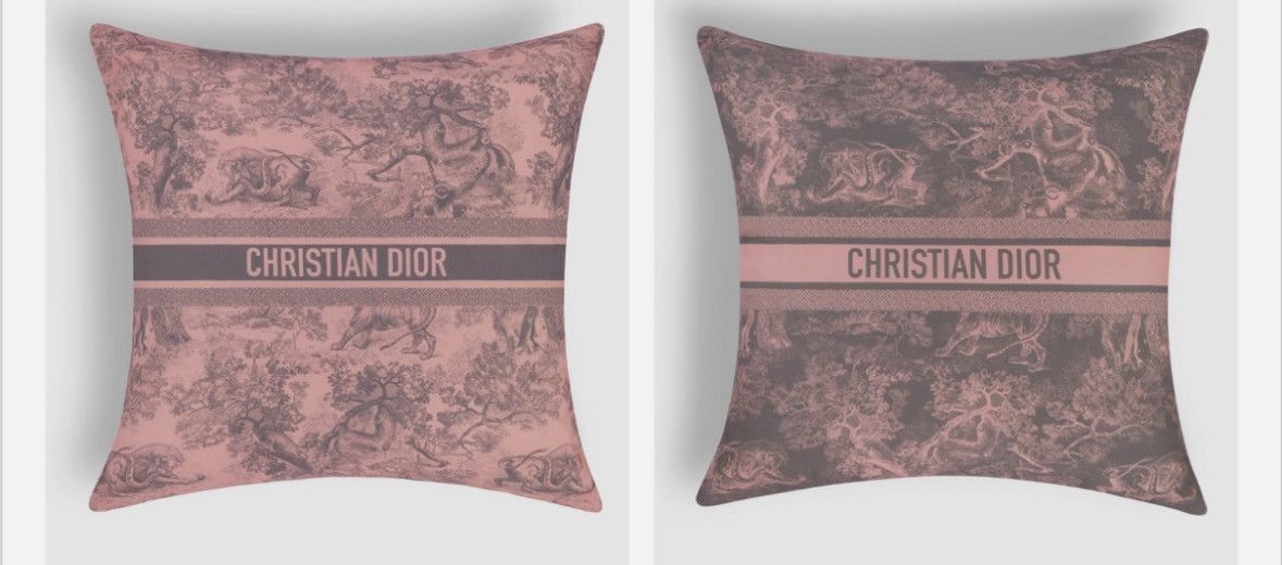 Dior o1bcso1str0125 2 x Pillows in Grey & Pink Size ONE SIZE - 1 Preview