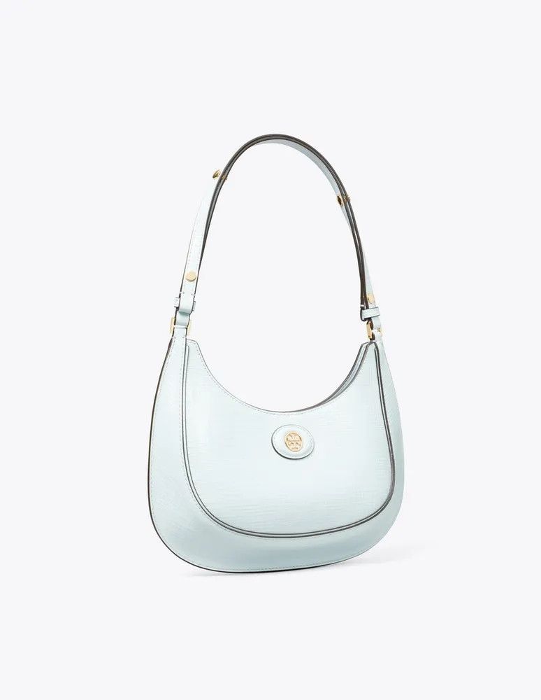 Tory Burch o1s22i1n1024 Size: OS / Robinson Half-Moon Bag in Light Blue Size ONE SIZE - 2 Thumbnail