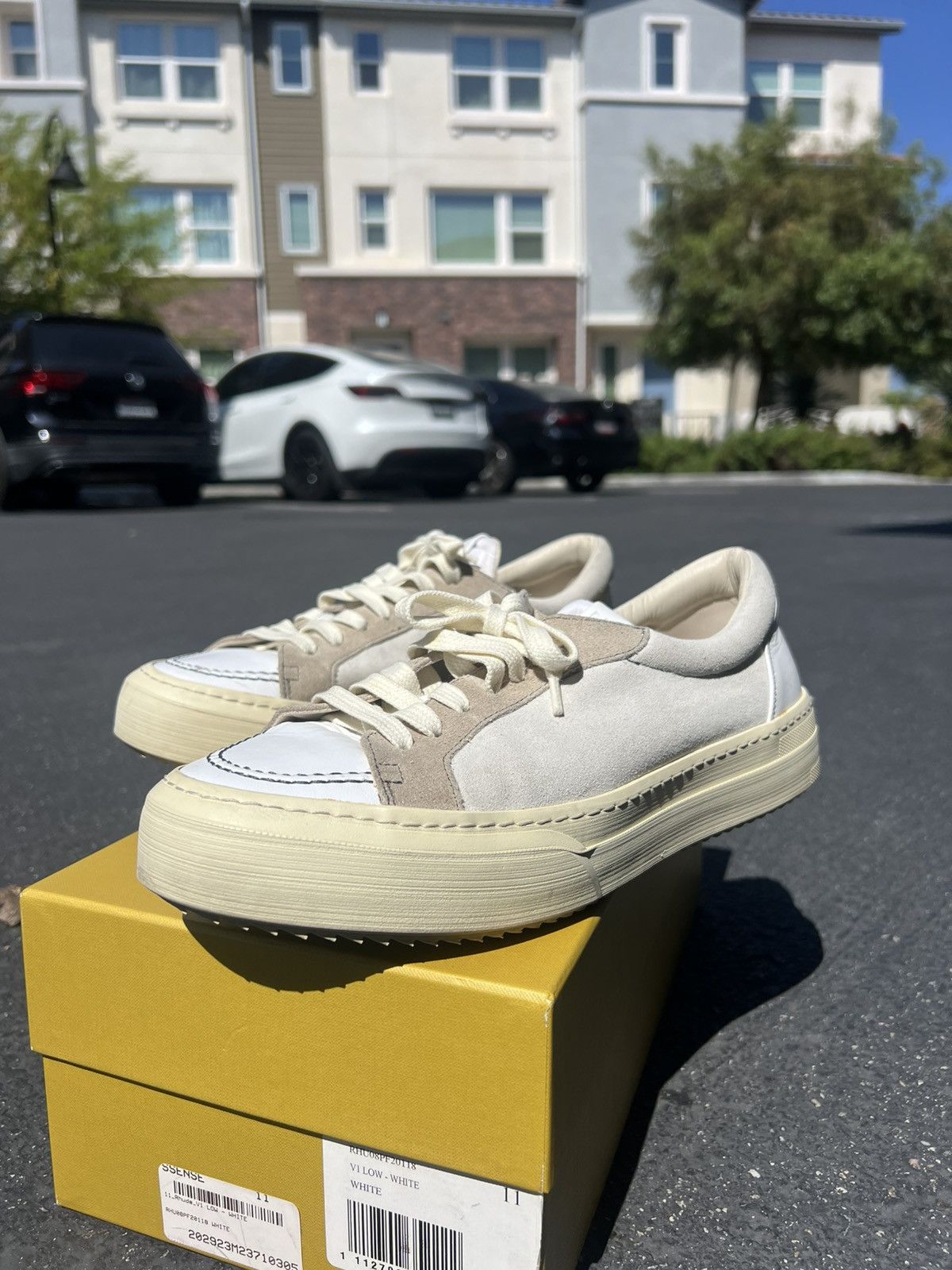 Rhude Rhude White Leather Sneakers Size US 11 / EU 44 - 1 Thumbnail