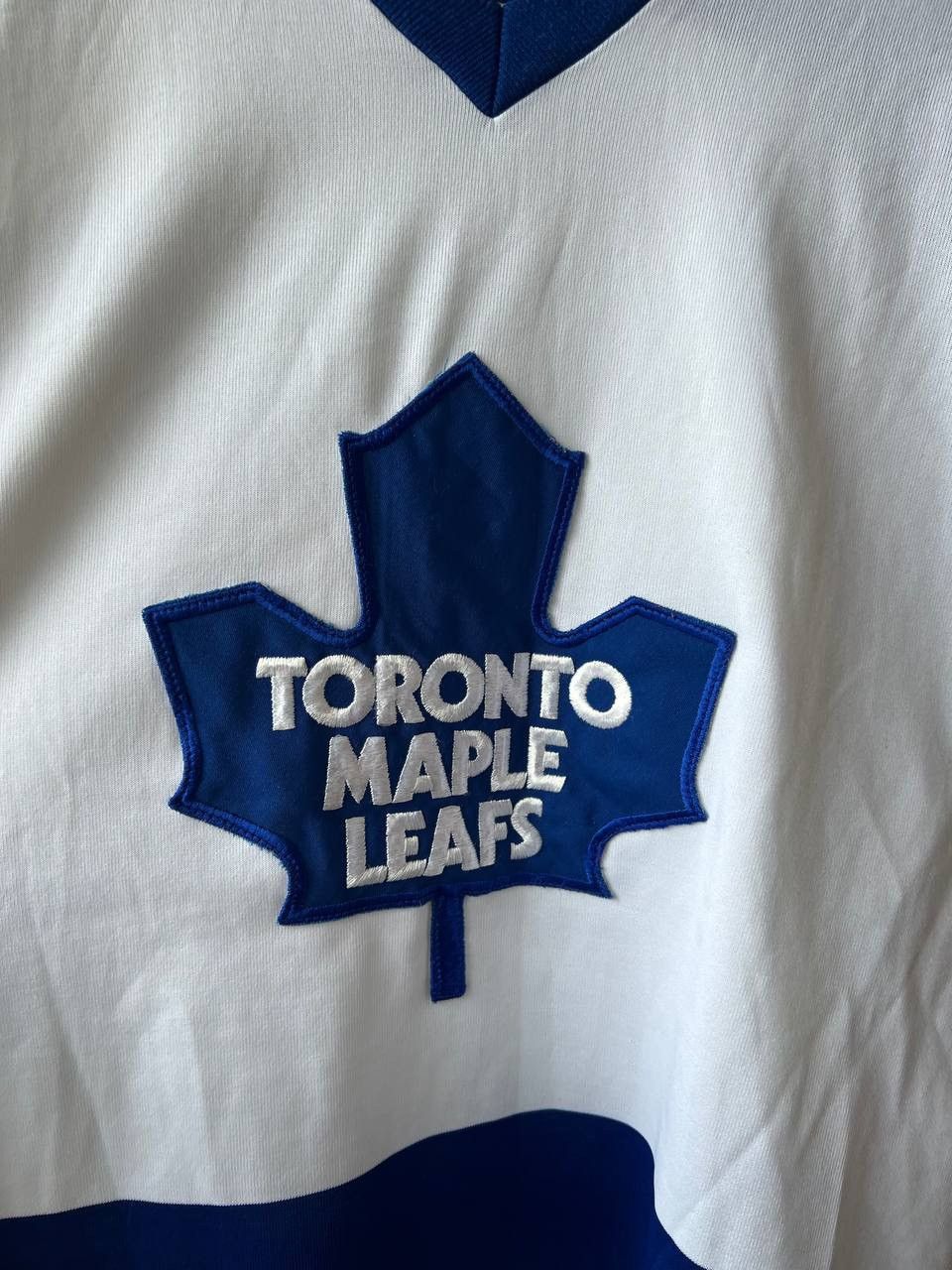 Ccm 1970/75 VERY RARE TORONTO MAPLE LEAFS RARE HOCKEY JERSEY M Size US M / EU 48-50 / 2 - 3 Thumbnail