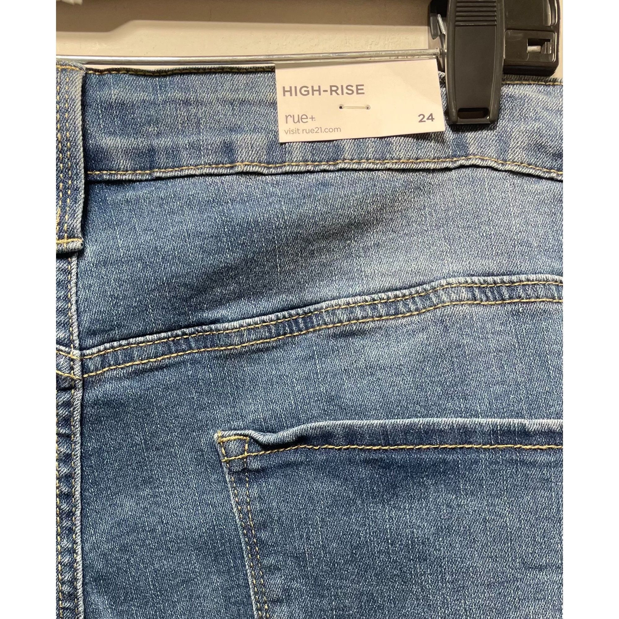 Other Rue + - Women's Ultimate Stretch High-Rise Jeans Distressed Size 42" / US 20 - 11 Thumbnail