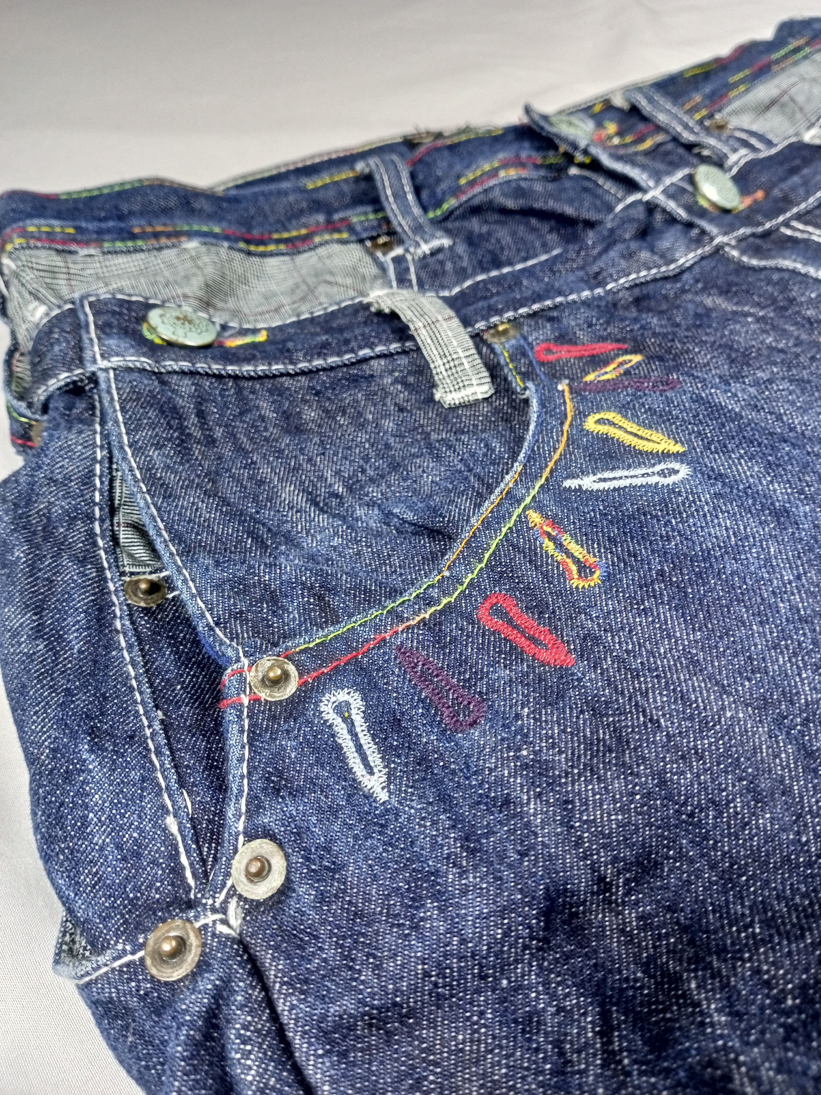 Japanese Brand BreathMINT Double Waist Japan Raw Denim Y2K Size US 32 / EU 48 - 8 Thumbnail