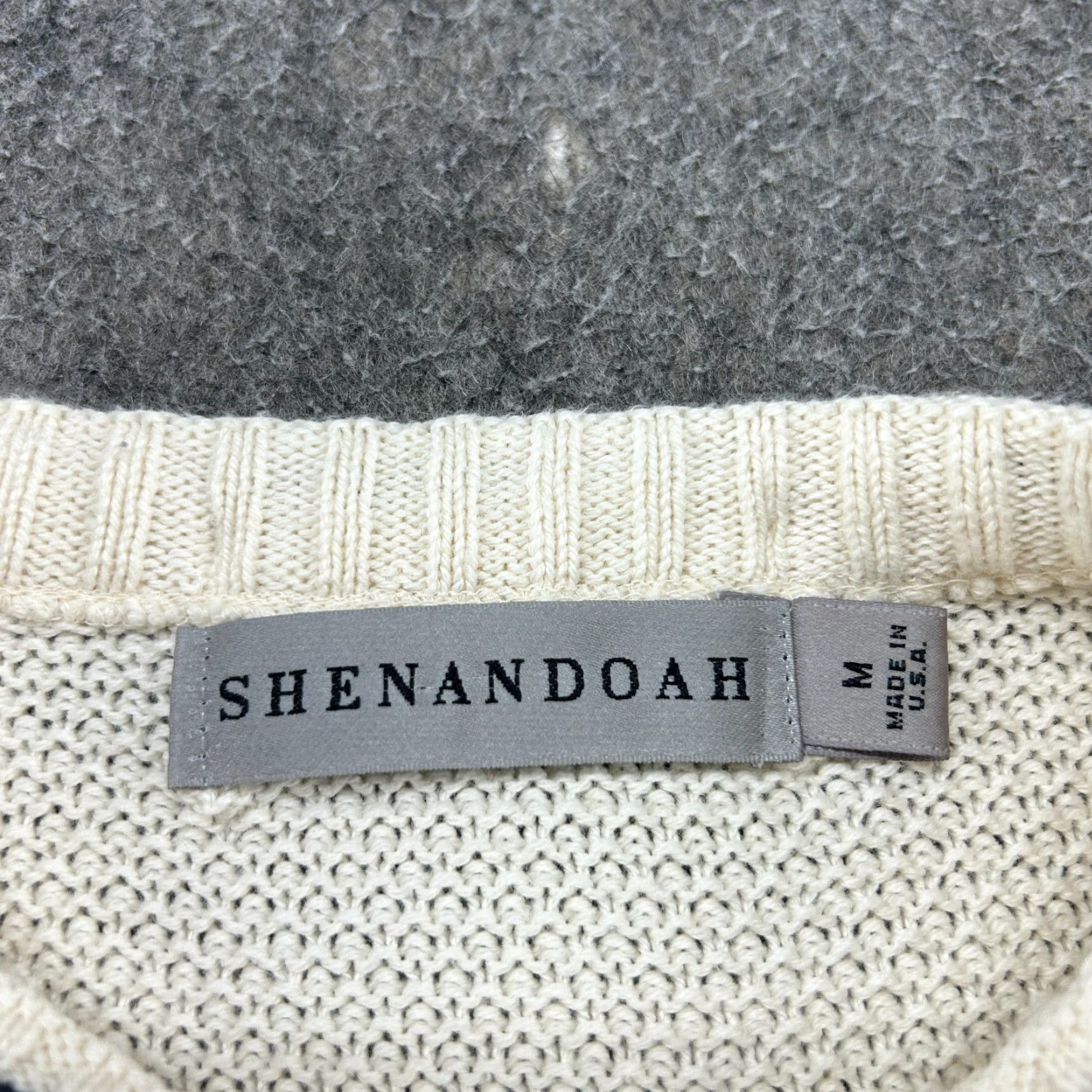 Vintage VINTAGE Shenandoah Sweater Men M Cream Pullover Embroidered Chunky Knit Golf 90s Size US M / EU 48-50 / 2 - 4 Thumbnail