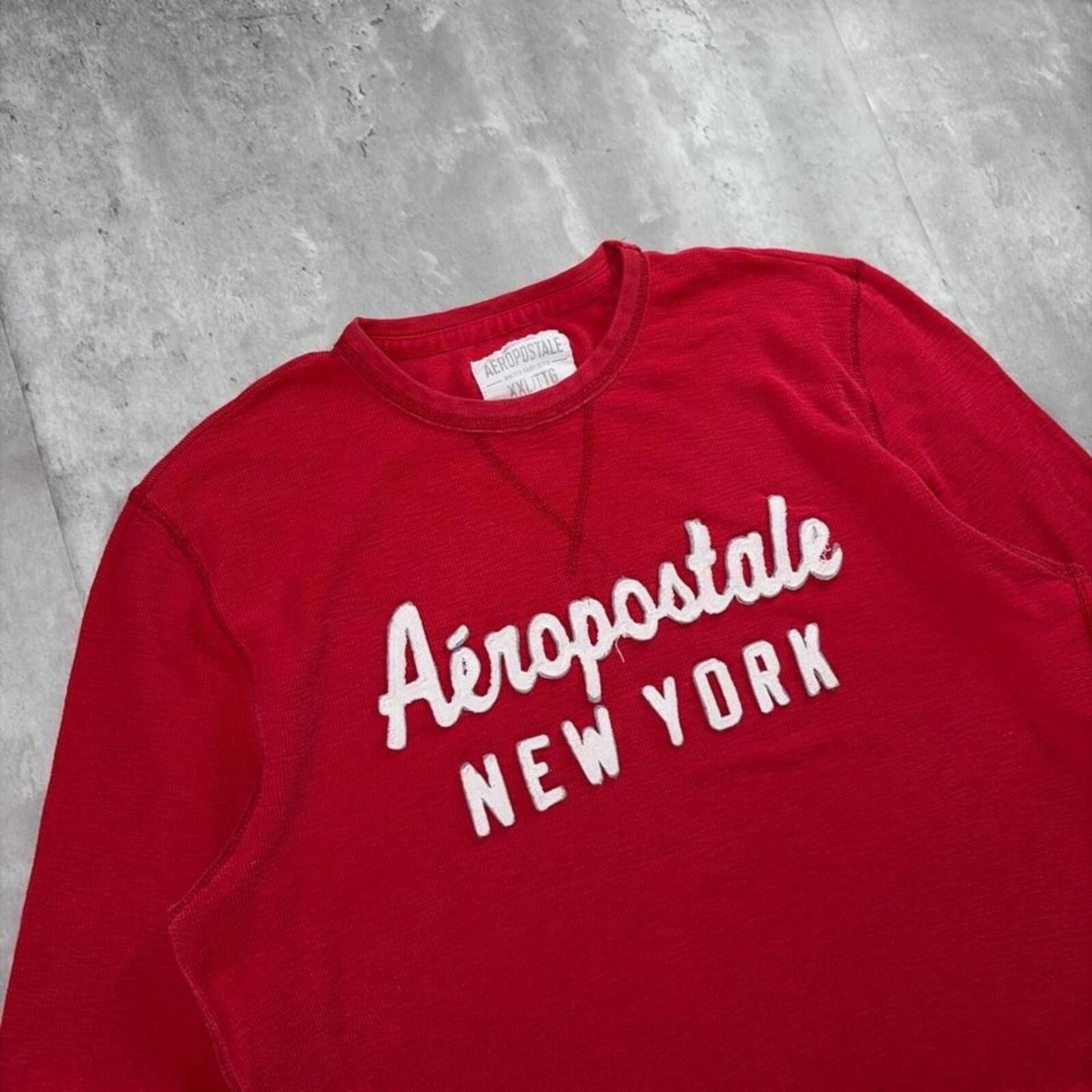 Aeropostale Y2K Red Aeropostale Surf Grunge Long Sleeve Thermal Shirt Size US XL / EU 56 / 4 - 5 Thumbnail