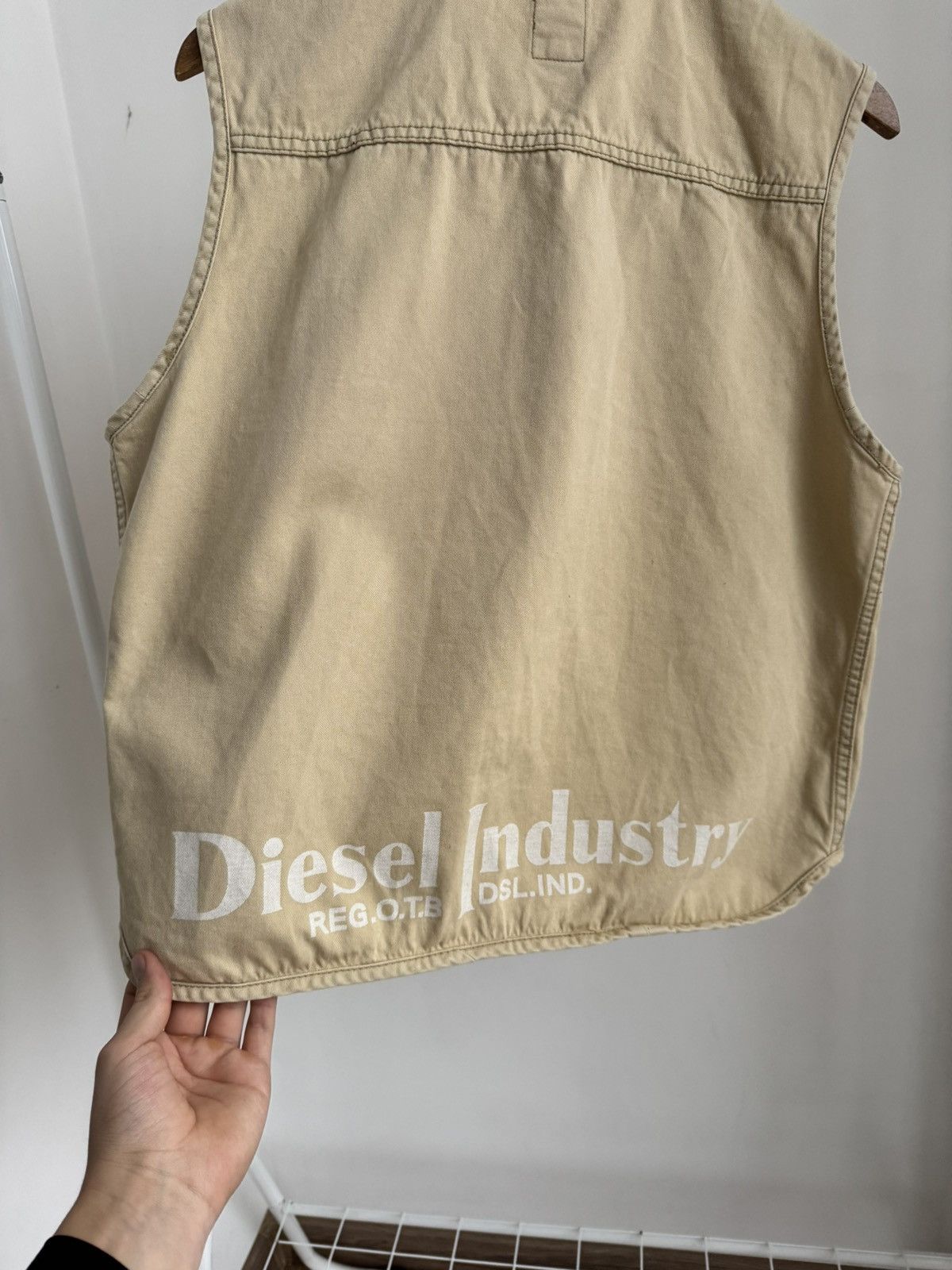 Diesel Vintage Diesel 90s Workwear Vest Utility Canvas Button-Up Size US M / EU 48-50 / 2 - 14 Thumbnail