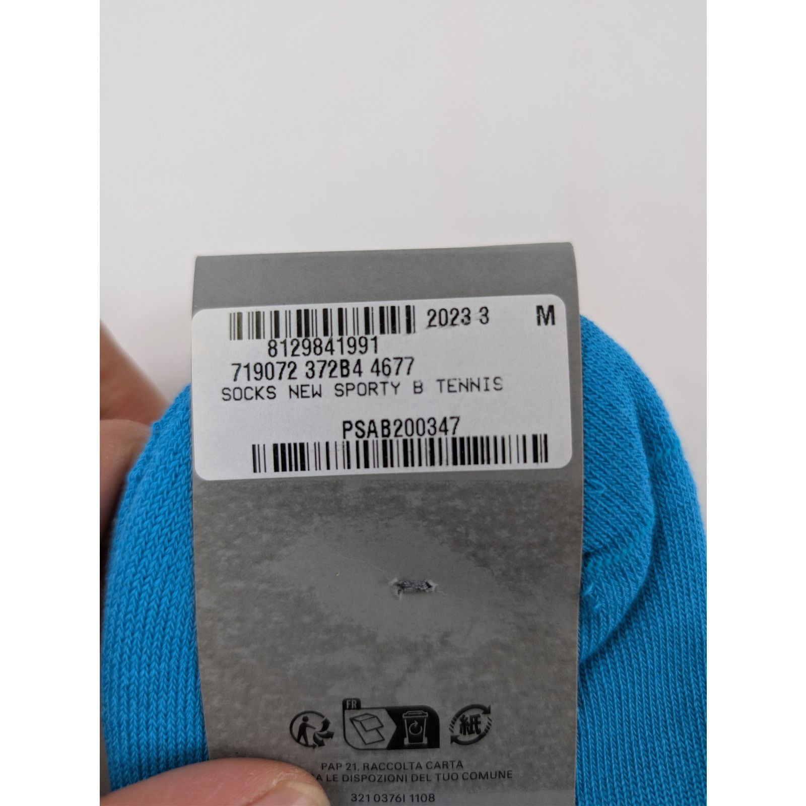 Balenciaga o1rshd1 Size: M / Socks New Sporty B Tennis in Blue Size ONE SIZE - 12 Thumbnail