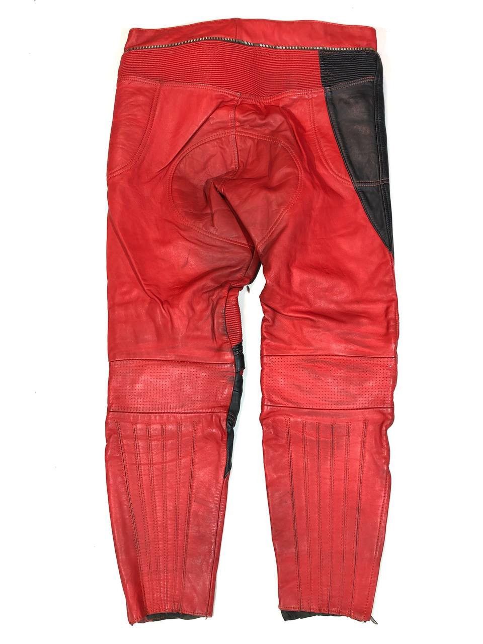 Genuine Leather Louis Vintage Leather Moto Biker Pants Size US 36 / EU 52 - 6 Thumbnail