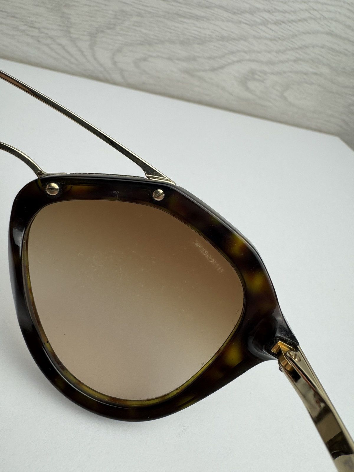 Prada Prada Sunglasses SPR 12Q Tortoiseshell Vintage Size ONE SIZE - 10 Thumbnail