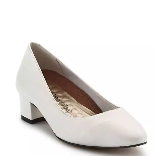 Other Walking Cradles Heidi White Leather pump Size 9.5 Wide Size US 9.5 / IT 39.5 - 1 Thumbnail