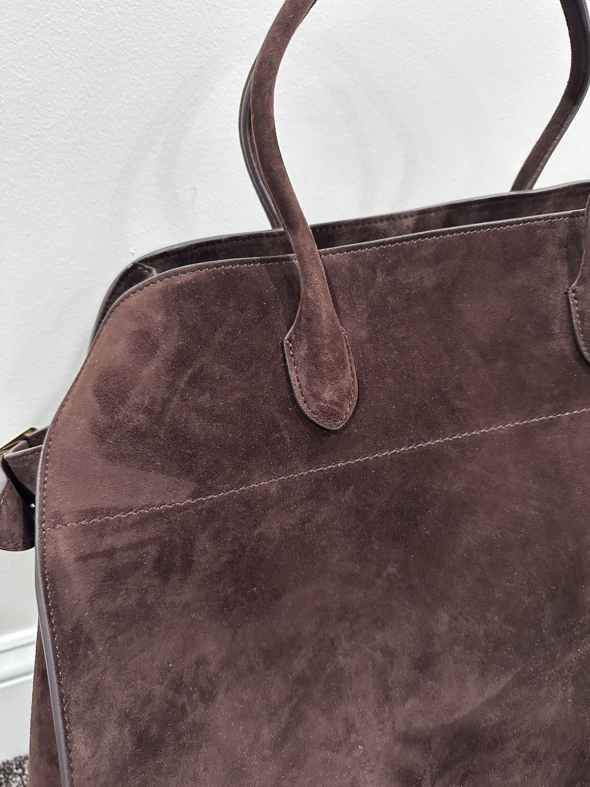 The Row The Row Soft Margaux 17 Brown Suede Leather Top Handle Bag Size ONE SIZE - 2 Thumbnail