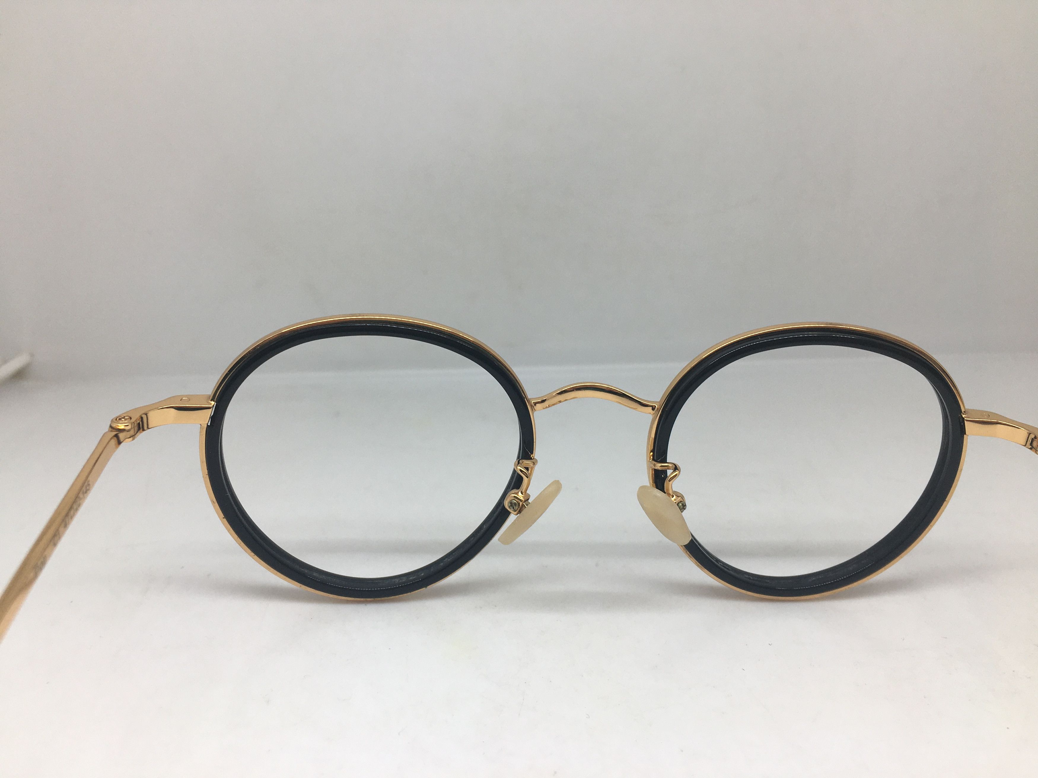 Other Manomos Gold Round Eyeglasses Frame GREAT GATSBY Size ONE SIZE - 5 Thumbnail