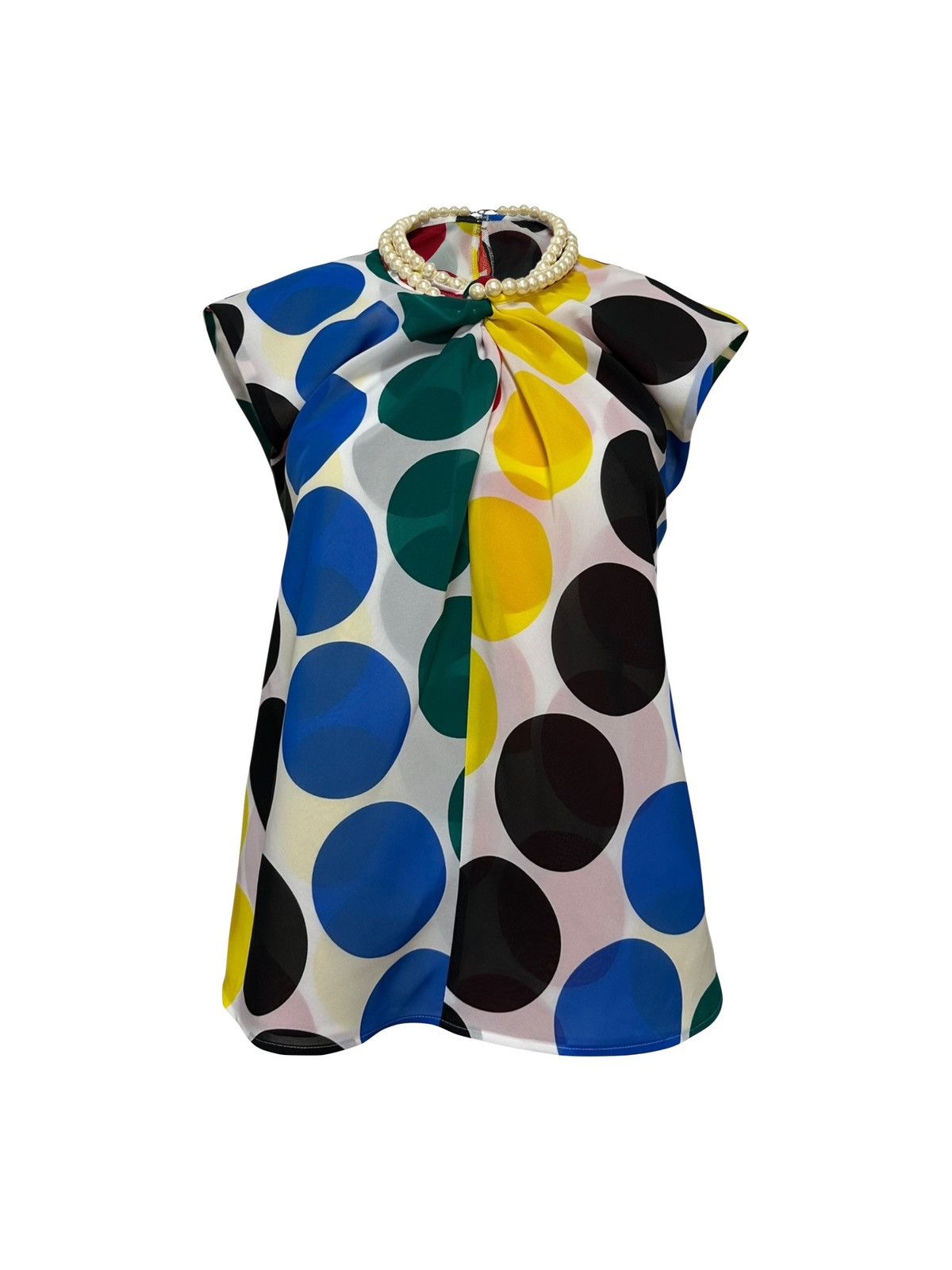 Junya Watanabe JUNYA WATANABE S/S 2001 Pearl Embellished Polka Dot Top Size M / US 6-8 / IT 42-44 - 1 Thumbnail