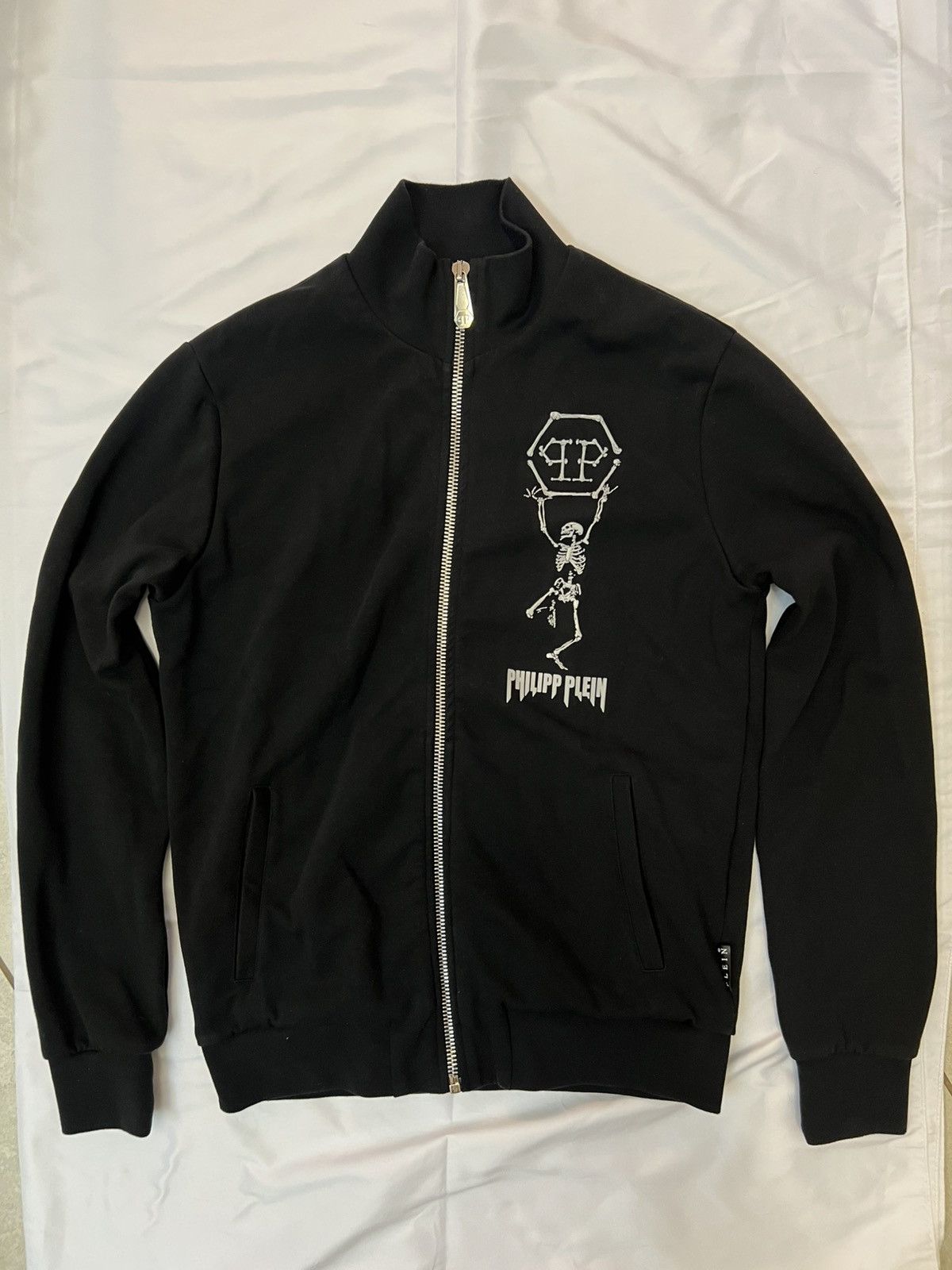 Philipp Plein Philip Plein Logo Zip Up Cardigan Sweatshirt Size US L / EU 52-54 / 3 - 1 Thumbnail