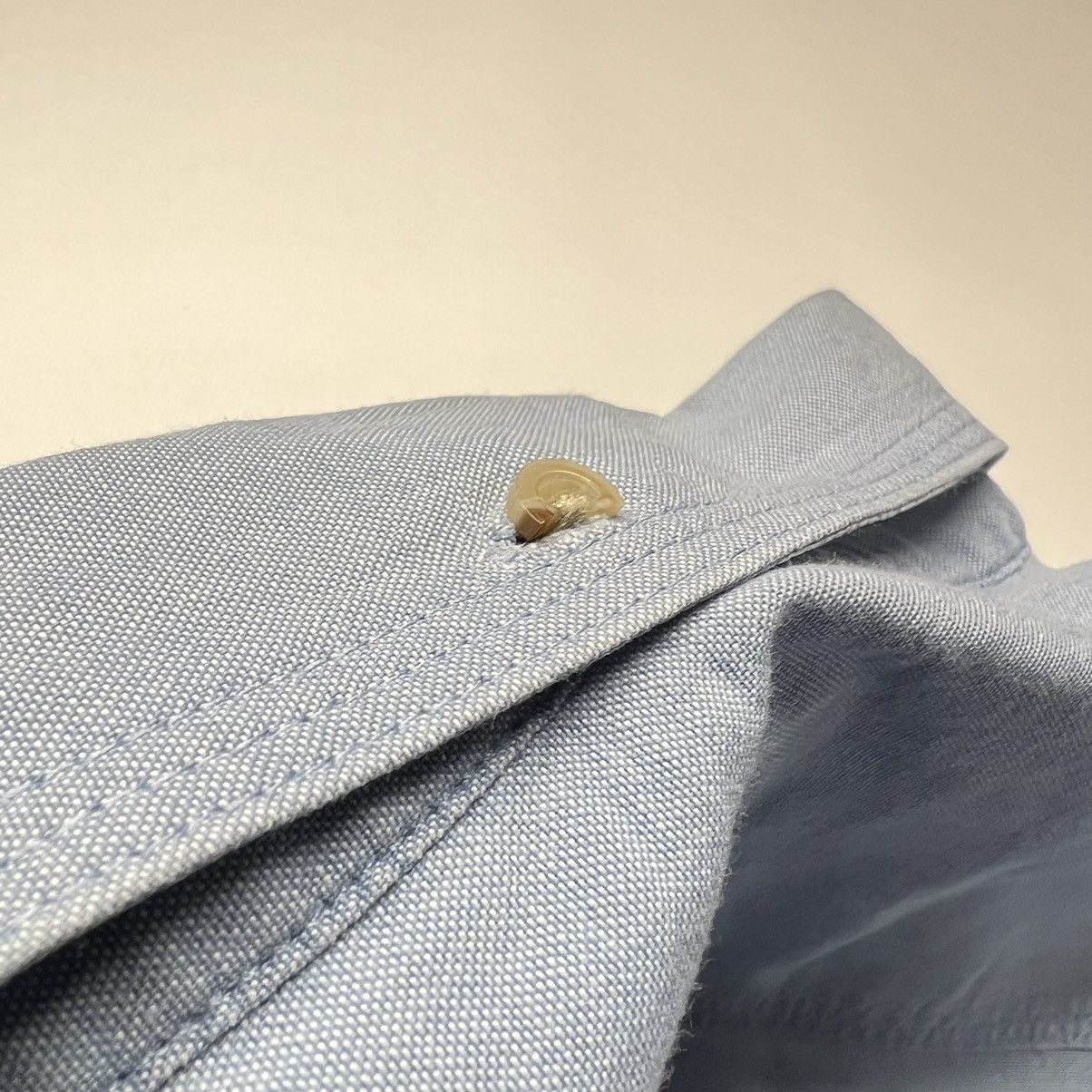 Cabelas × Vintage Cabelas Button Down Shirt Blue Short Sleeve Outdoor Gear Size US XXL / EU 58 / 5 - 16 Thumbnail