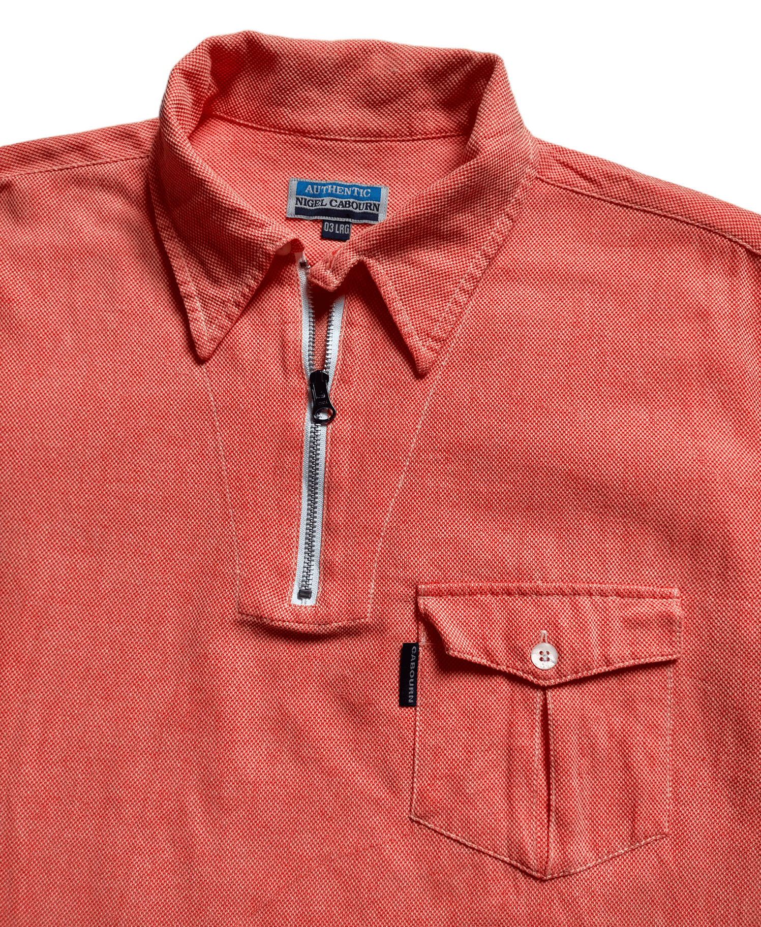 Nigel Cabourn Nigel Cabourn Polo Half Zipped Pocket tee Size US XL / EU 56 / 4 - 1 Thumbnail