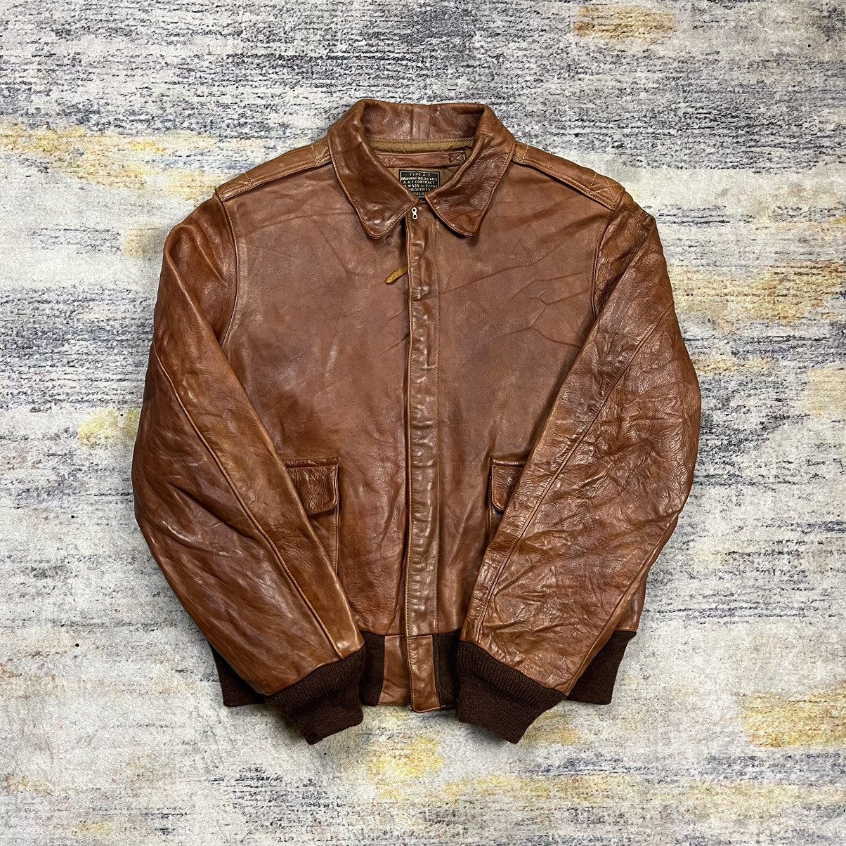 Buzz Rickson's × The Real McCoy's × Toyo Enterprises Hand Aniline Wax Finished Type A-2 horsehide leather jacket Size US M / EU 48-50 / 2 - 3 Thumbnail