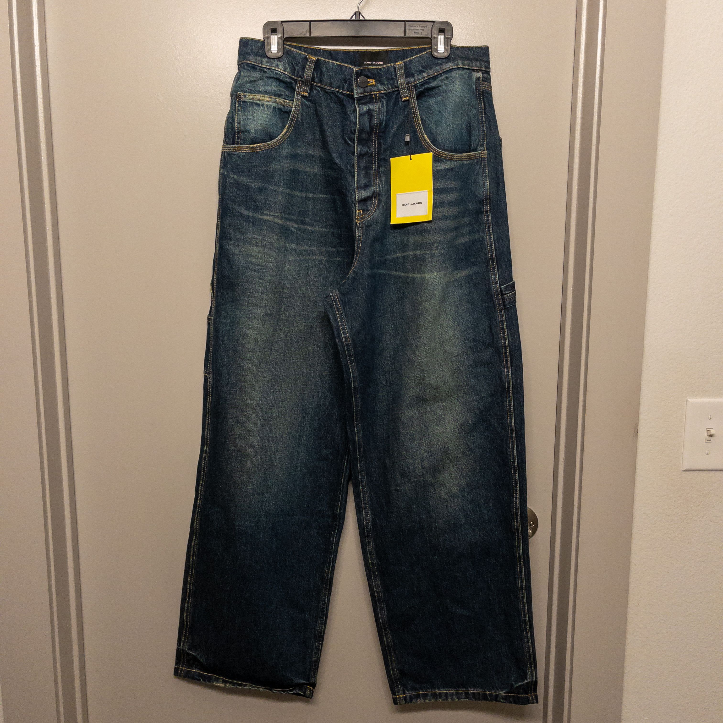 Marc Jacobs NWT Marc Jacobs Dark-Wash Cargo Jeans Size US 29 - 3 Thumbnail