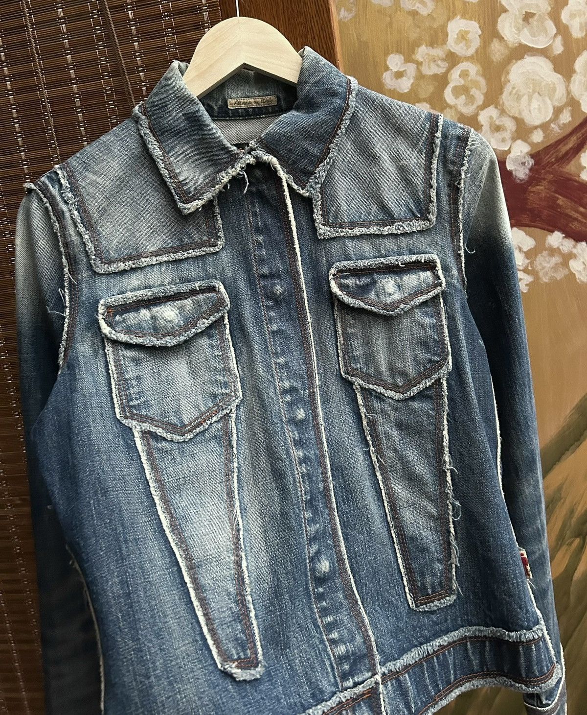 Jean Paul Gaultier JPG Jeans Jean Paul Gaultier Washed Reversed Denim Jacket Size S / US 4 / IT 40 - 4 Thumbnail