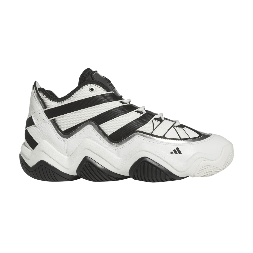 image of Adidas Top Ten 2010 White Black Silver Shoes, Men's (Size 11)