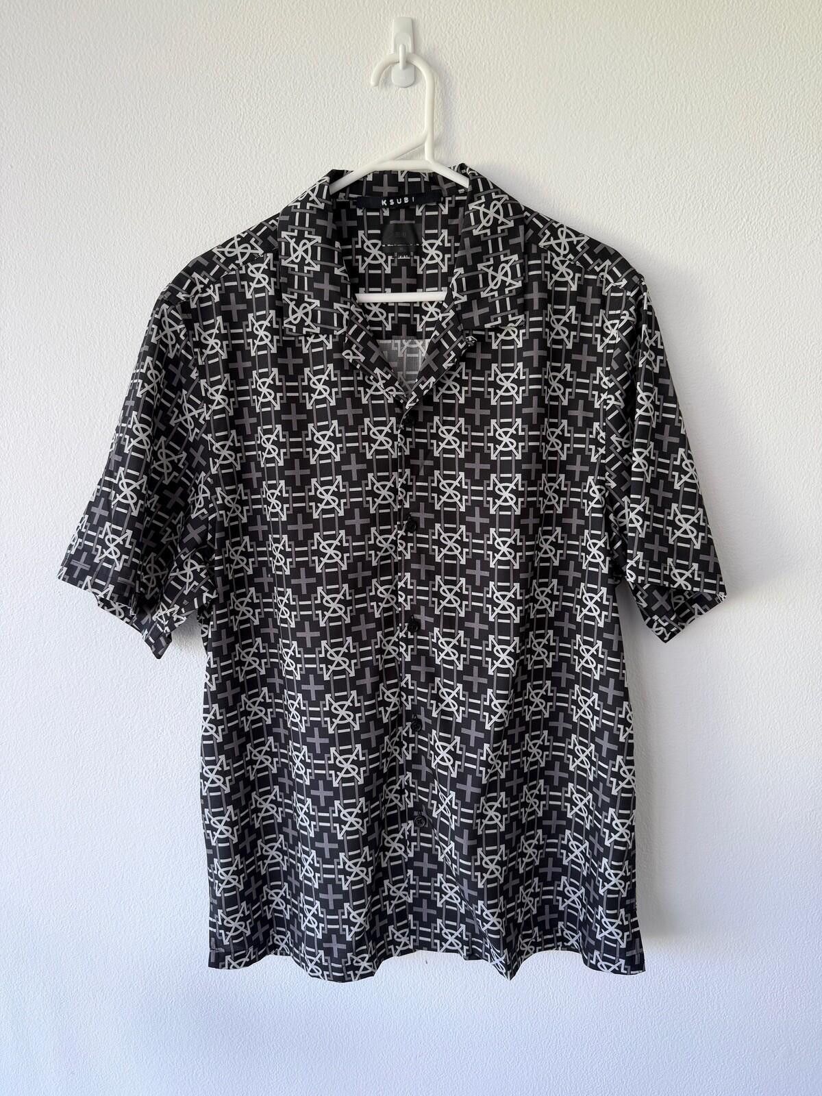 Ksubi new ksubi medium short sleeve resort shirt plus logo black Size US M / EU 48-50 / 2 - 1 Thumbnail