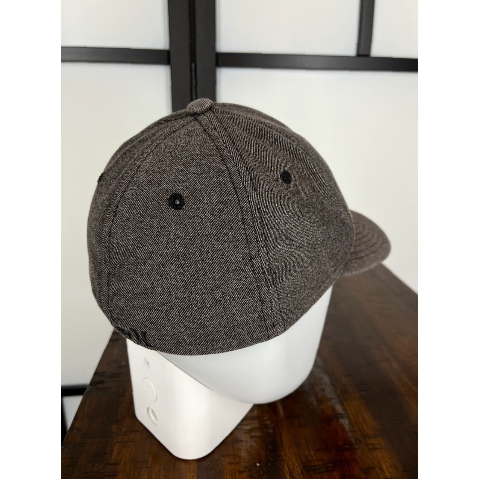 Hurley Hurley Hat Cap Fitted Adult Medium Gray Embroidered Flexfit Skate Rayon Blend Casual Baseball Cap Mens Size ONE SIZE - 7 Thumbnail
