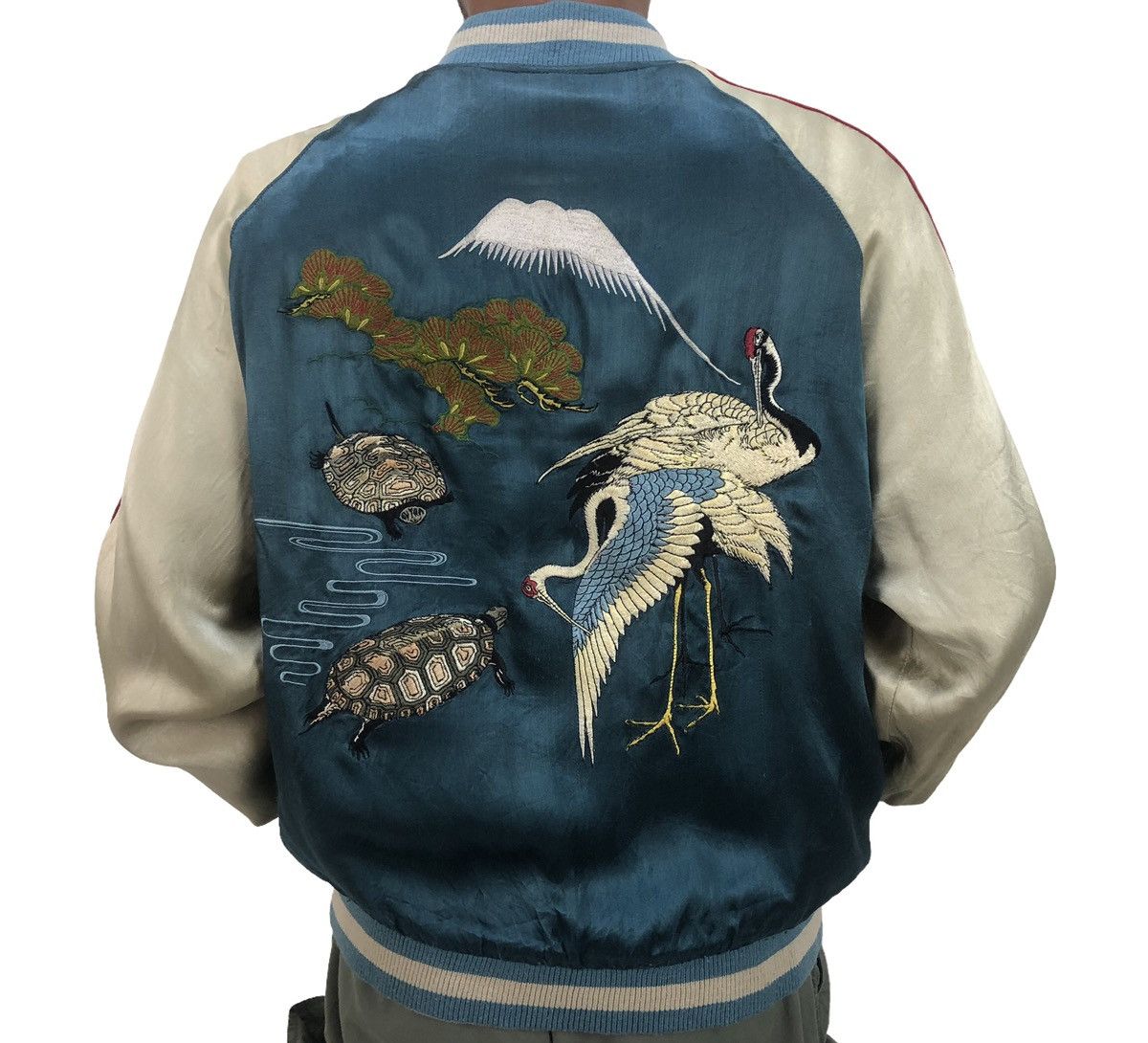 Takeo Kikuchi 🔥Vintage Sukajan Embroidered Reversible Jacket Size US L / EU 52-54 / 3 - 2 Thumbnail