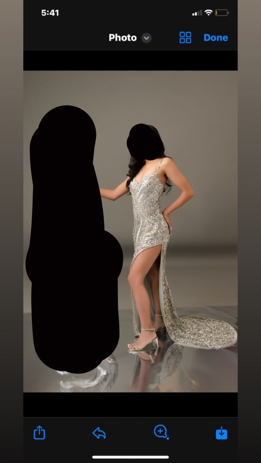 Other Long sliver rhinestone dress Size S / US 4 / IT 40 - 3 Thumbnail