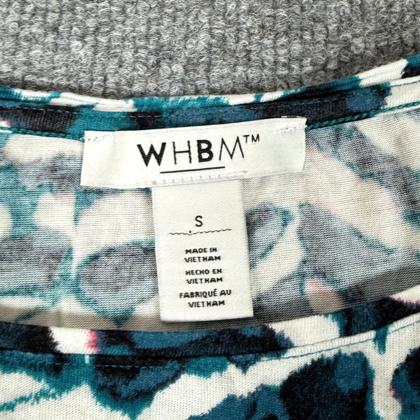 Vintage WHBM Womens Long Sleeve Abstract Print Top Sz S Stretch Soft Round Neck T-Shirt Black Womens All Size S / US 4 / IT 40 - 5 Thumbnail