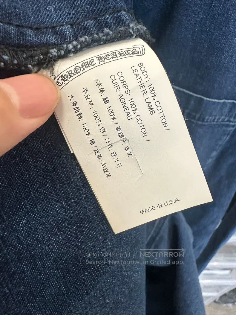 Chrome Hearts CHROME HEARTS Size XXL Cross-skin denim shirt Size US XXL / EU 58 / 5 - 6 Thumbnail