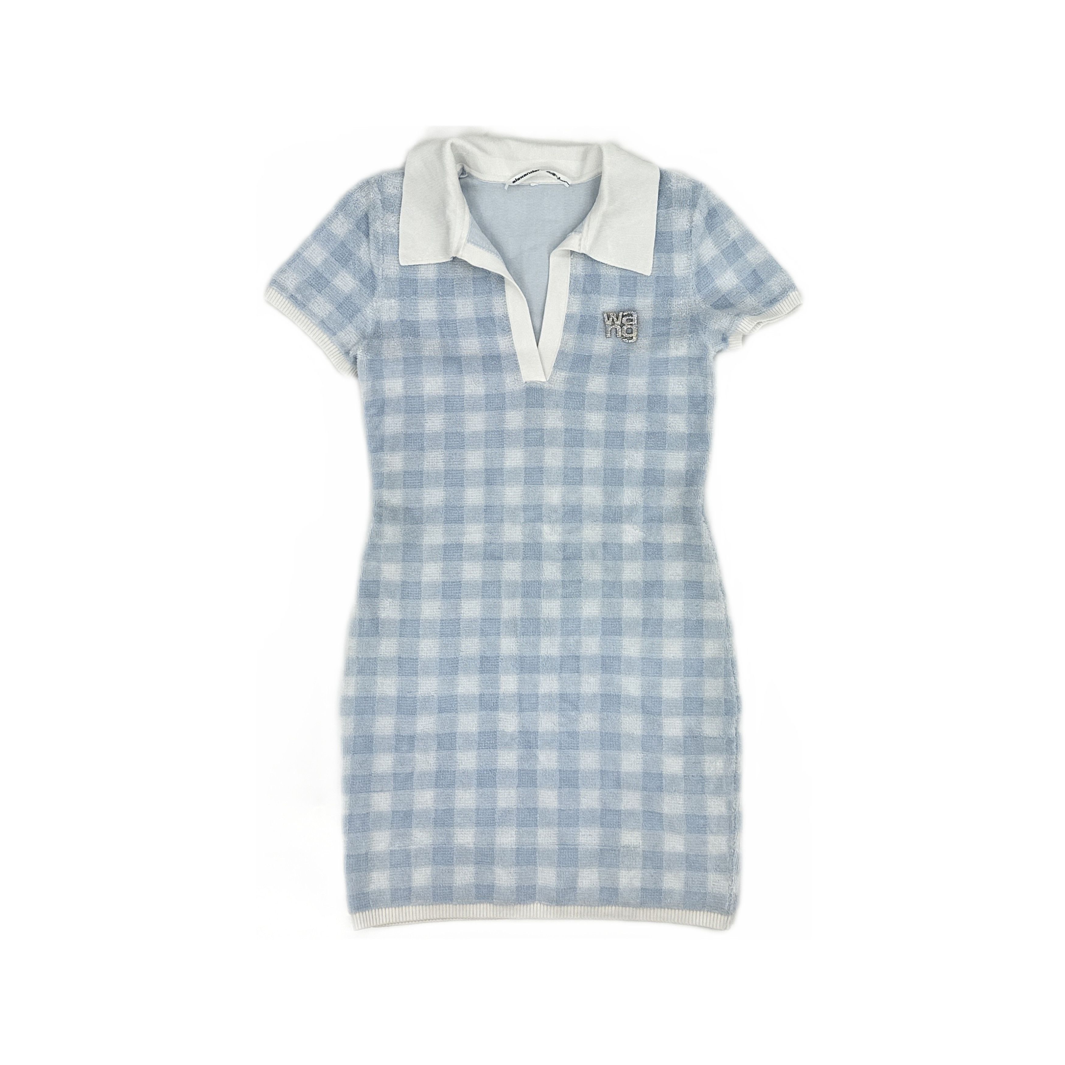 Alexander Wang Alexander Wang Blue Check Polo Mini Dress Size M Size M / US 6-8 / IT 42-44 - 1 Thumbnail