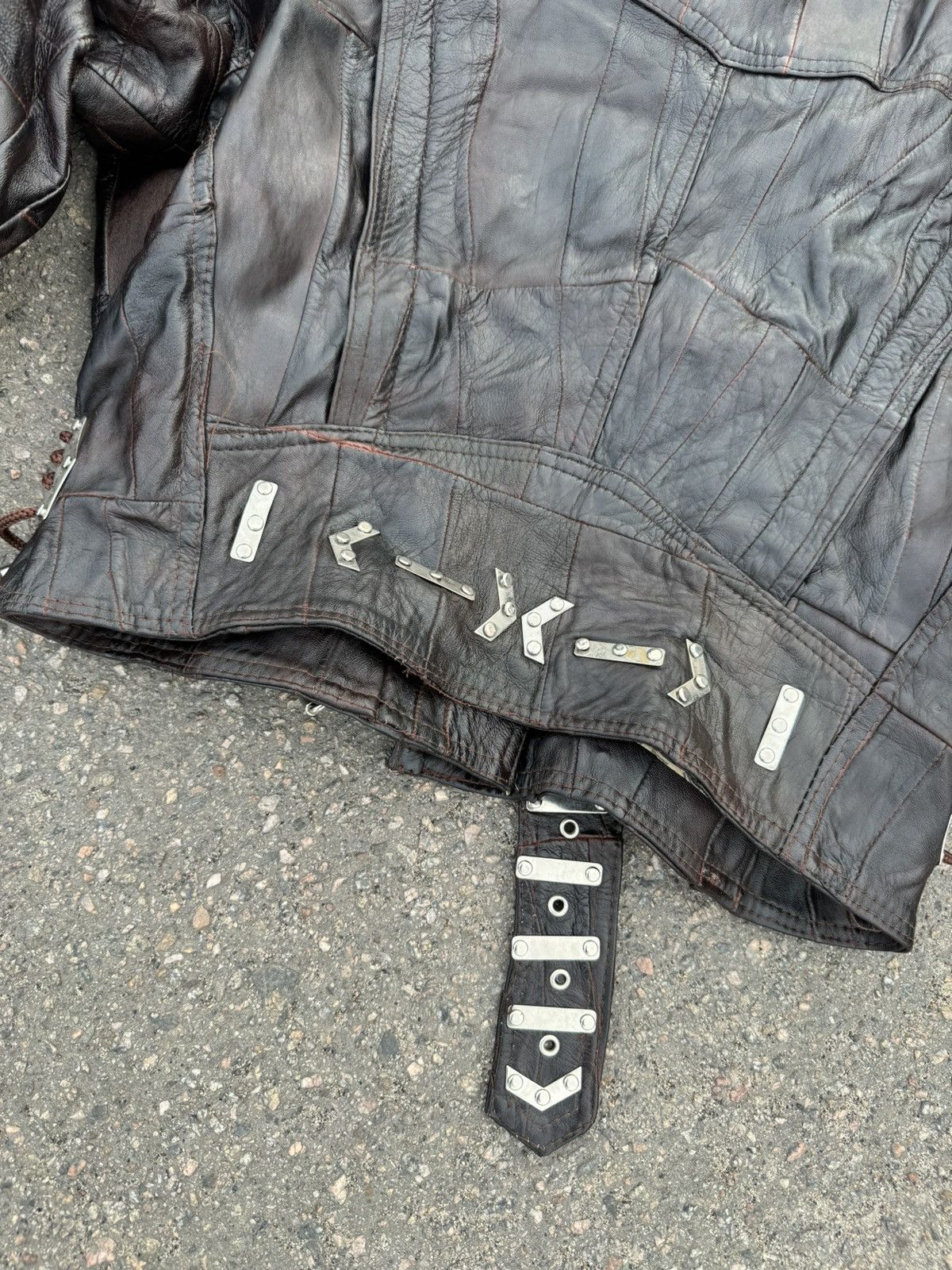 Dr. Martens × Vintage Vintage 80s Dr. Martens Leather Moto Bomber Opium Style Size US L / EU 52-54 / 3 - 10 Thumbnail