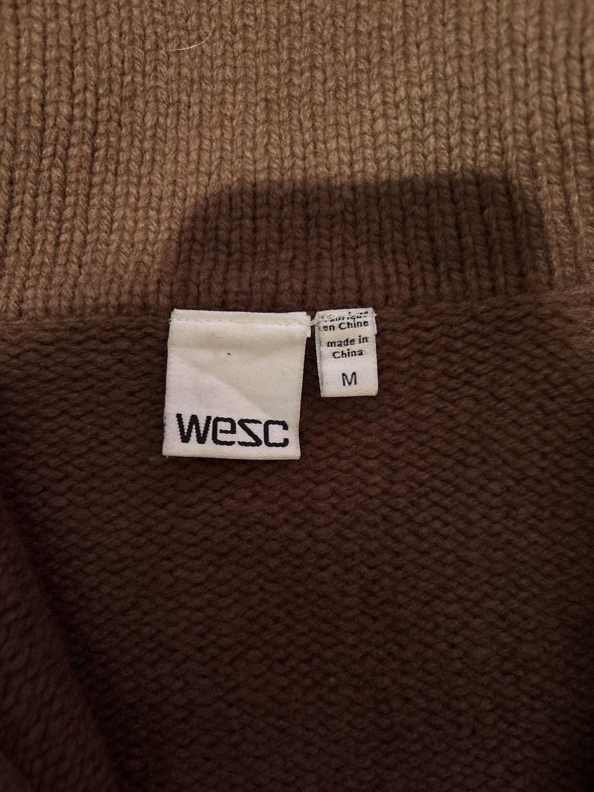 WeSC WeSc Early 2000s Full Zip Wool Sweater - Brown/Orange Size US M / EU 48-50 / 2 - 6 Thumbnail
