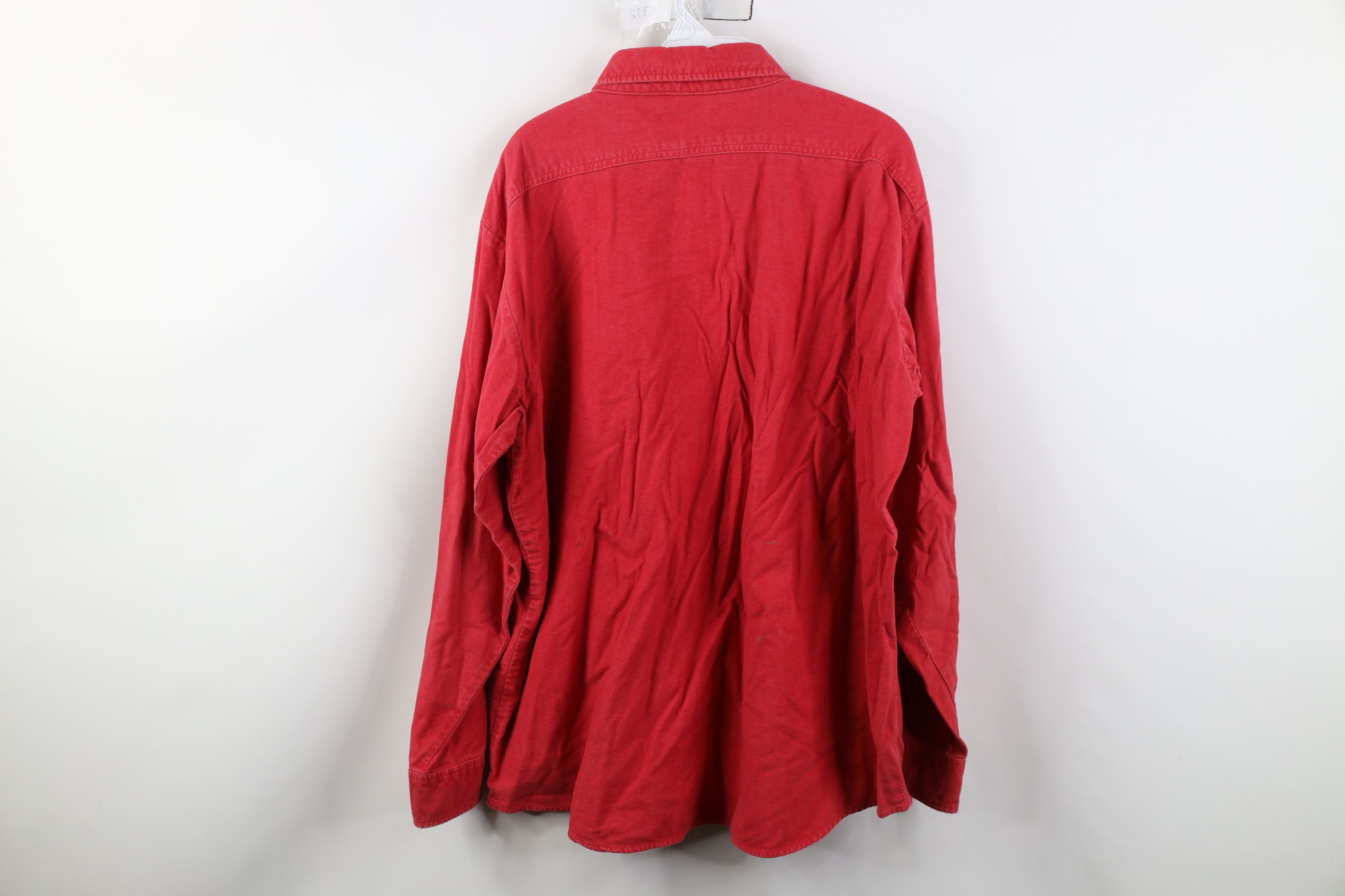 Vintage Vintage 70s OshKosh B'Gosh Cloth Button Shirt Red USA Size US XL / EU 56 / 4 - 13 Thumbnail